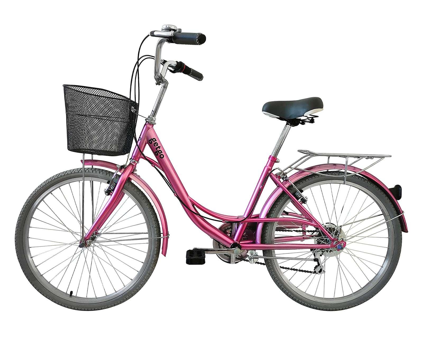 Foto 2 | Foto 2 | Bicicleta Urbana Getgo Stylish 24" Rosa