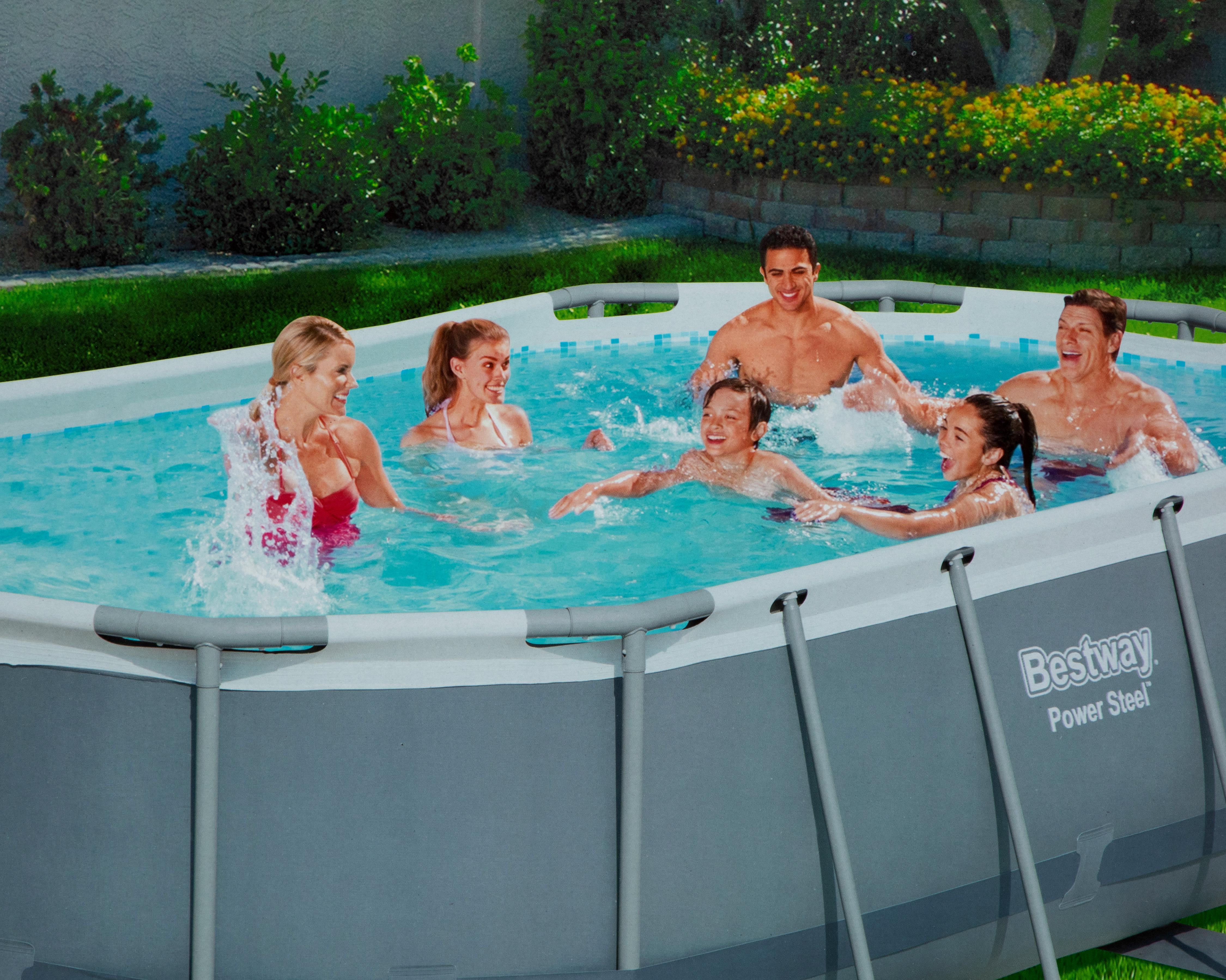 Foto 4 pulgar | Foto 3 | Alberca Ovalada Bestway 7250 L 328 x 250 x 100 cm