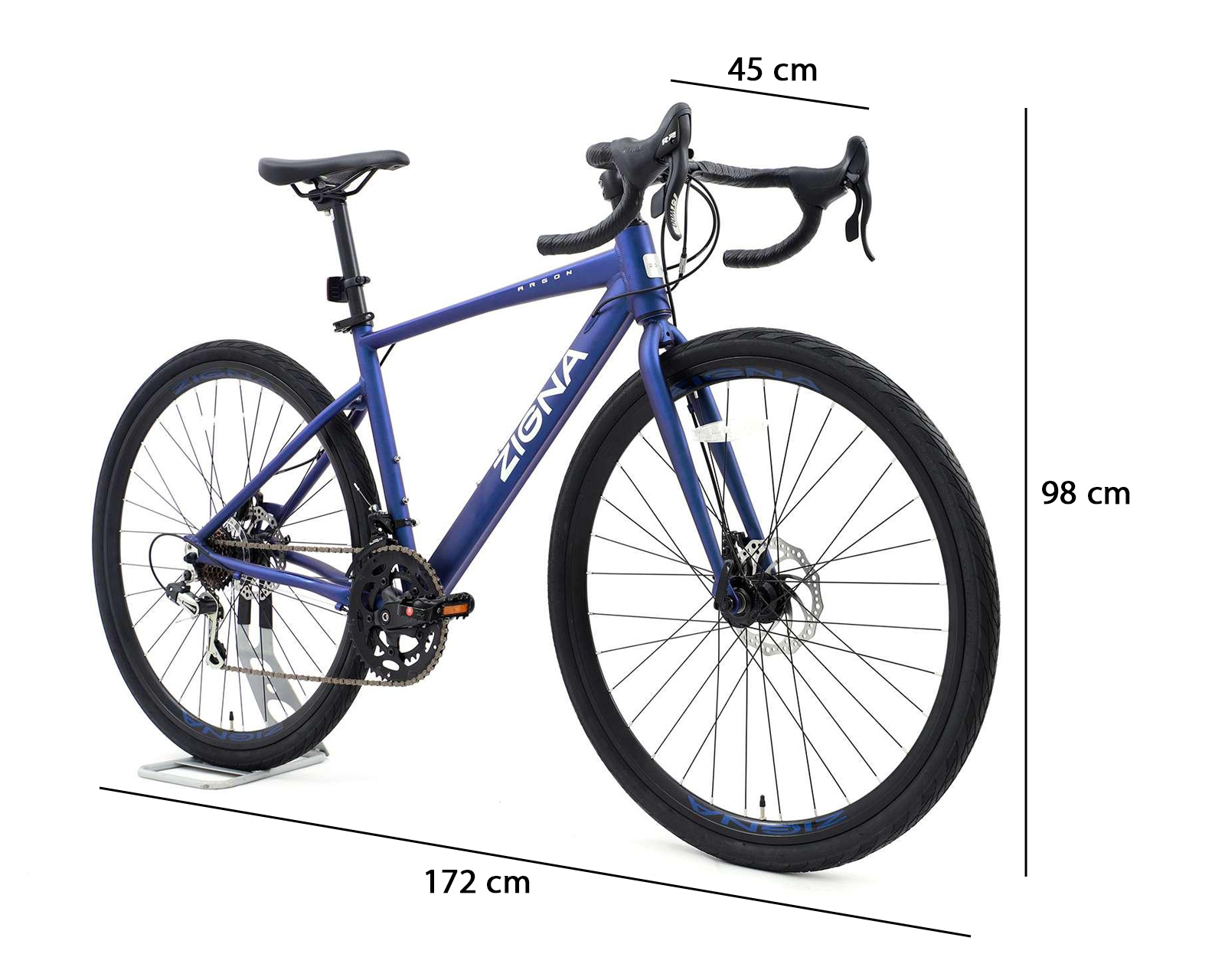 Foto 9 pulgar | Foto 9 | Bicicleta de Ruta Zigna Argón 29" Azul