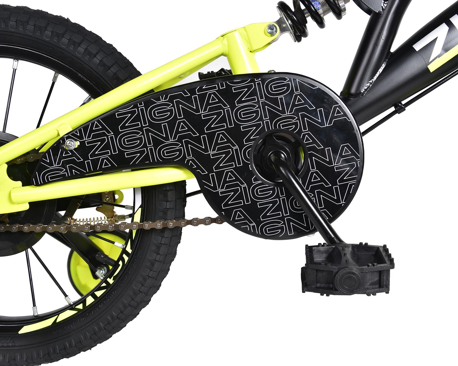 Foto 5 | Foto 5 | Bicicleta Infantil Zigna Neón 16" Negra