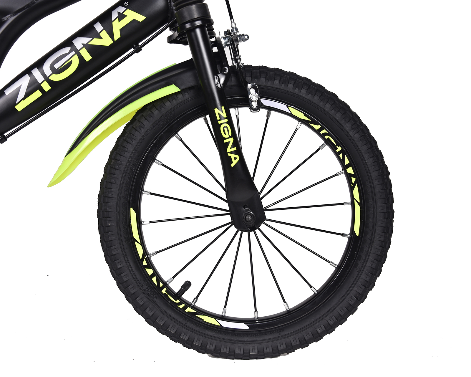 Foto 6 | Foto 6 | Bicicleta Infantil Zigna Neón 16" Negra