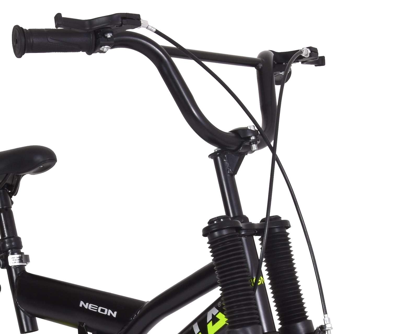 Foto 7 | Foto 7 | Bicicleta Infantil Zigna Neón 16" Negra