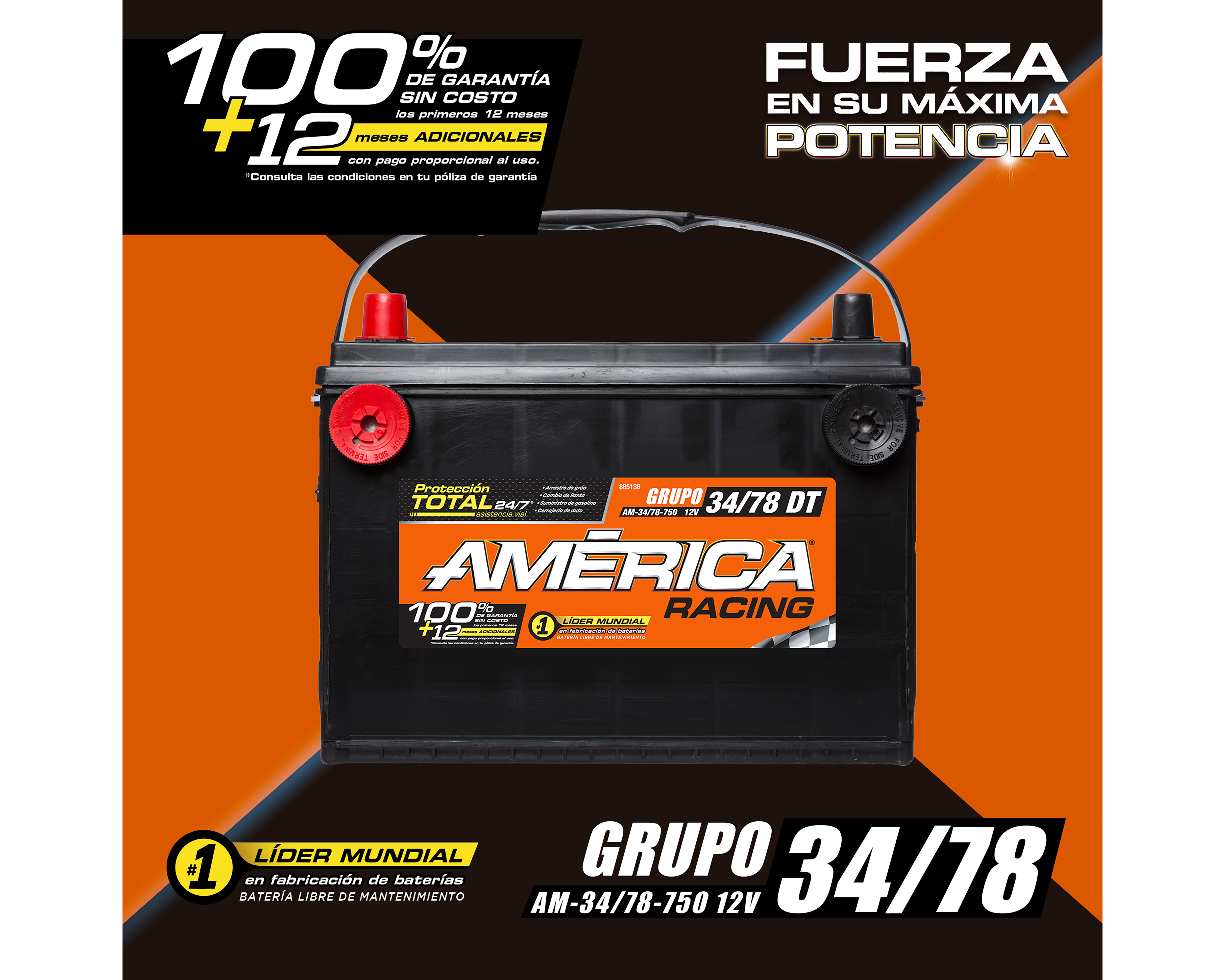 Foto 4 | Foto 4 | Acumulador América AM-34/78-750