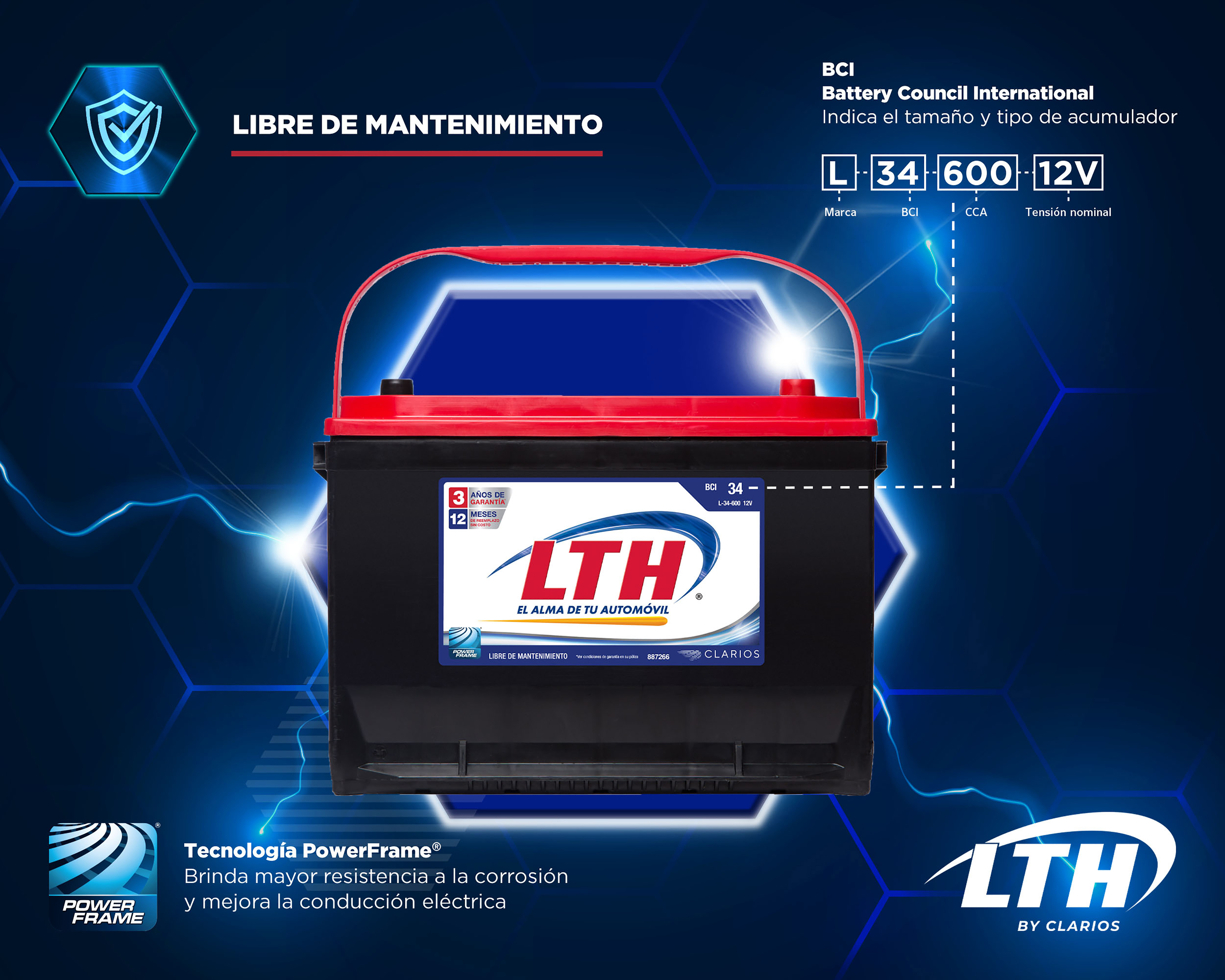 Foto 2 | Foto 2 | Acumulador LTH L-34-600