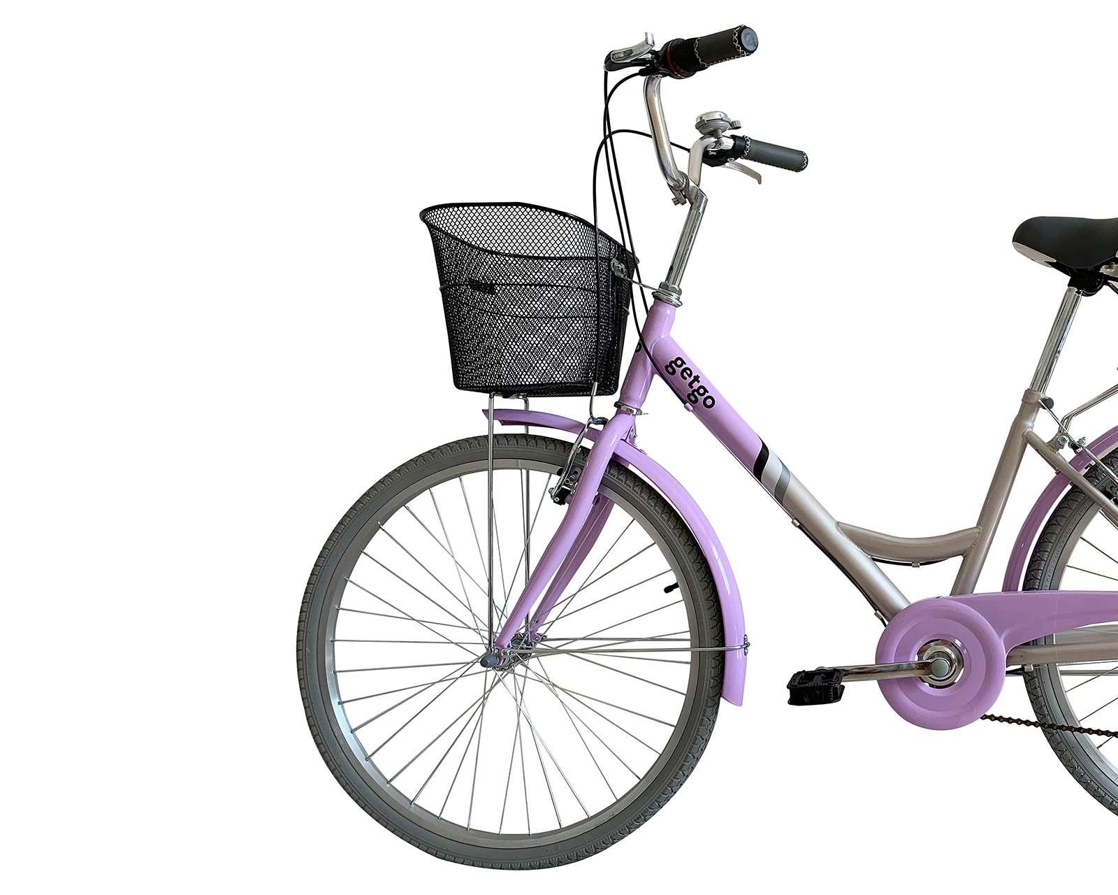 Foto 4 pulgar | Foto 3 | Bicicleta Urbana Getgo Get Lucky 26" Morada