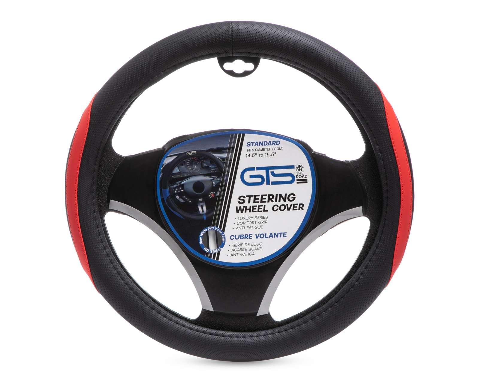 Cubrevolante GTS Negro-Rojo