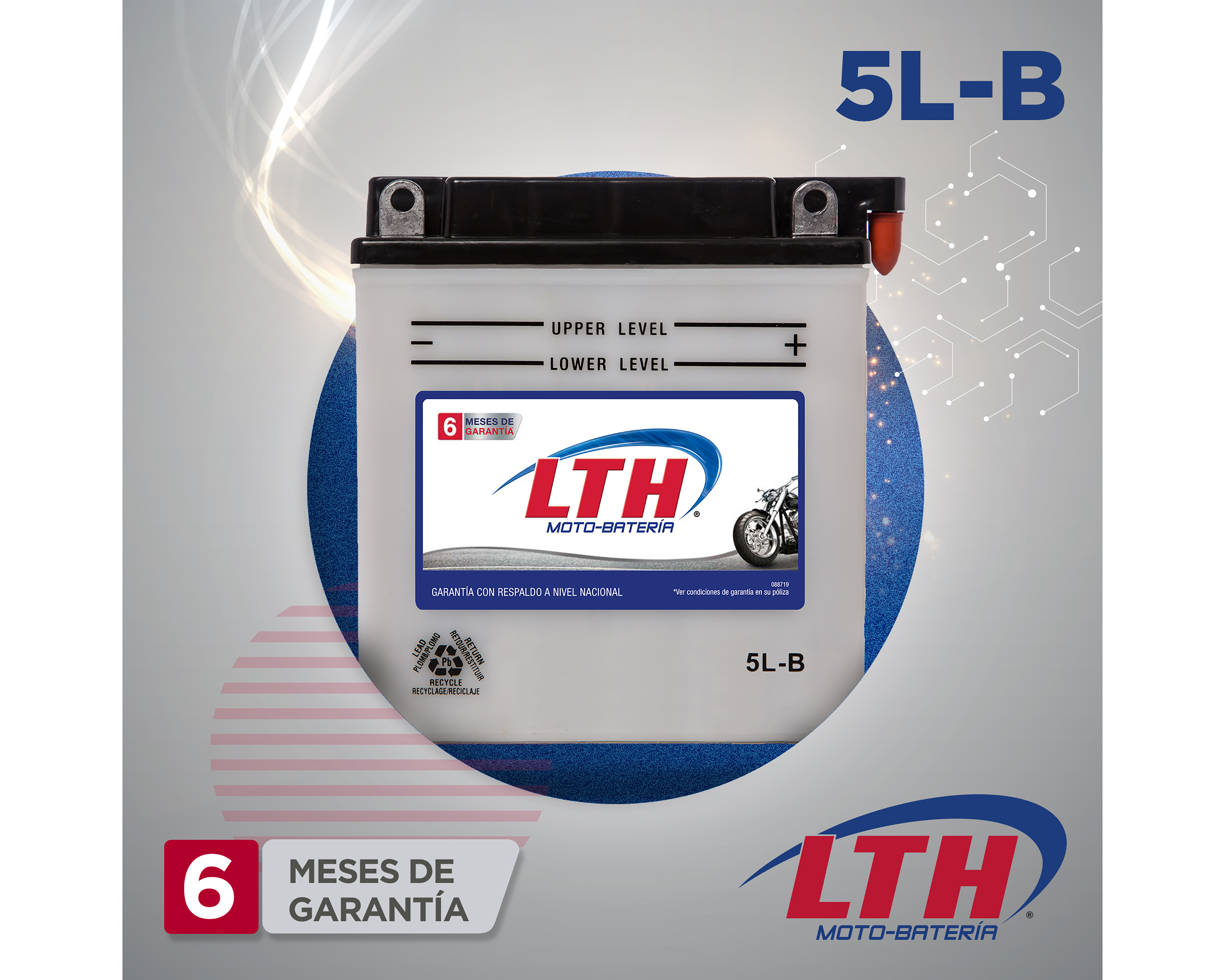 Foto 3 pulgar | Foto 2 | Batería para Motocicleta LTH 5L-B