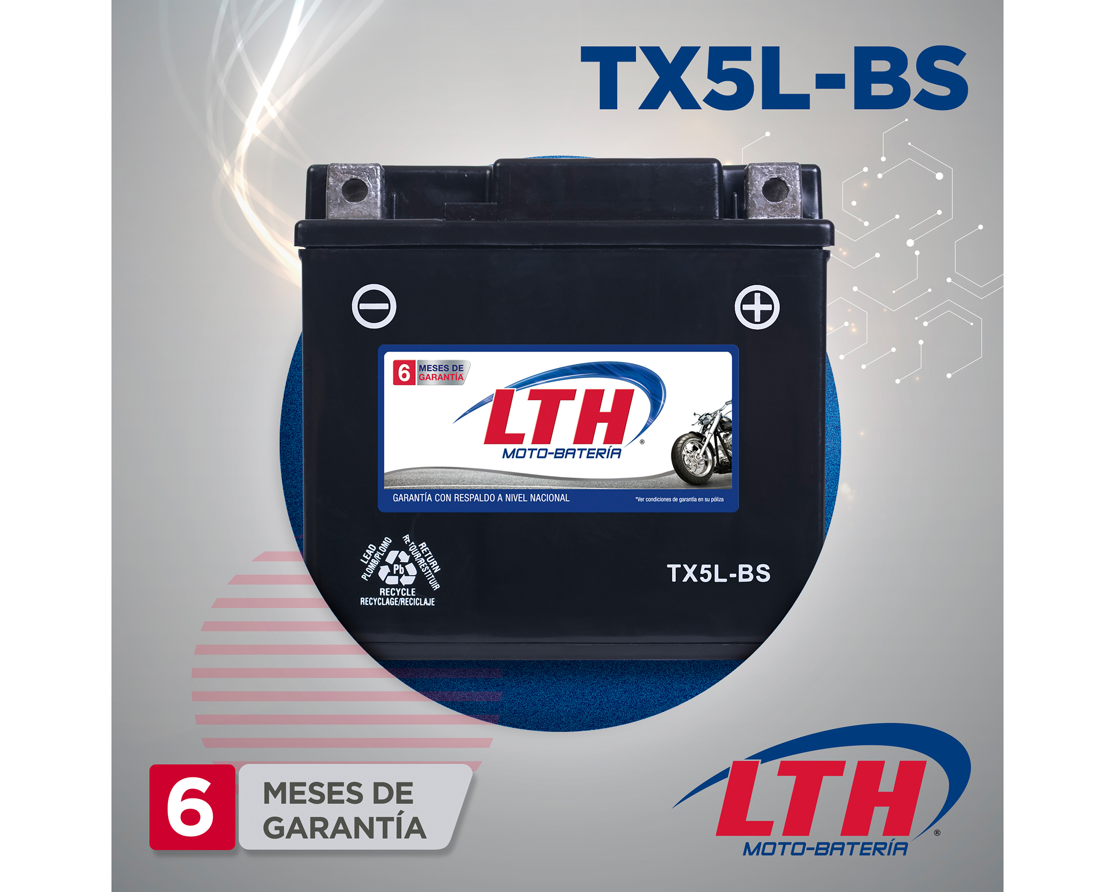 Foto 3 pulgar | Foto 2 | Batería para Motocicleta LTH TX5L-BS
