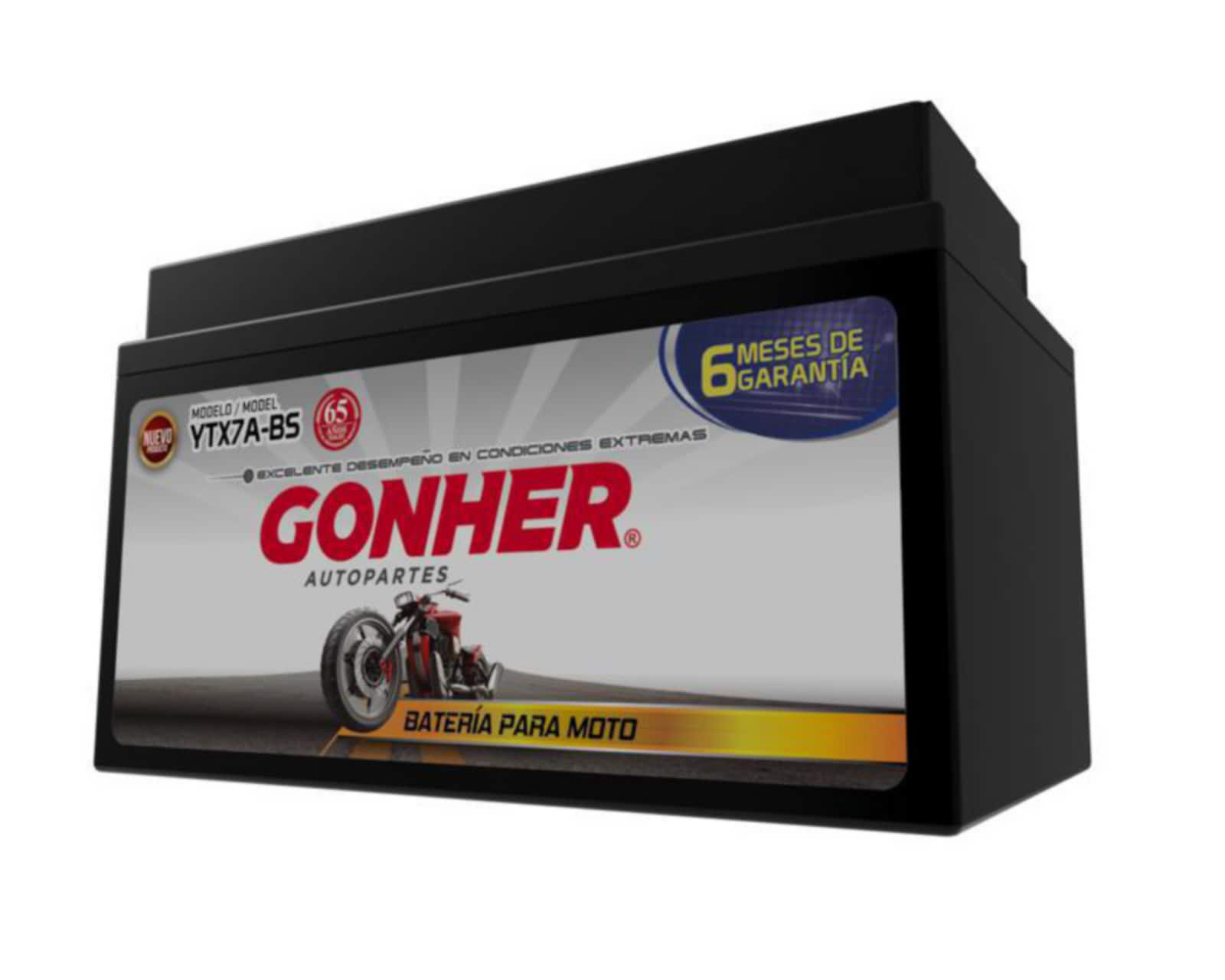 Foto 2 | Foto 2 | Batería para Motocicleta Gonher YTX7A-BS