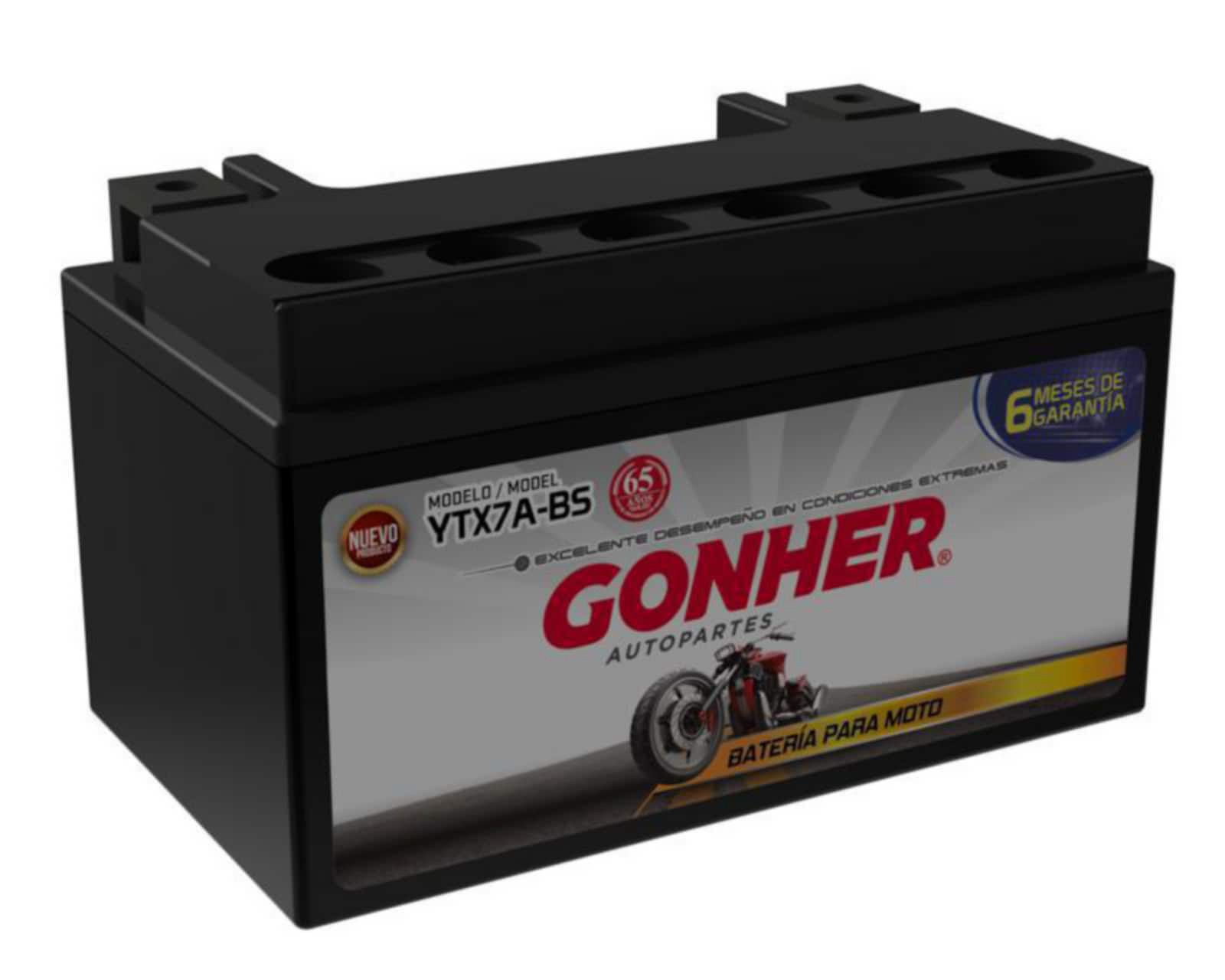 Foto 3 | Foto 3 | Batería para Motocicleta Gonher YTX7A-BS