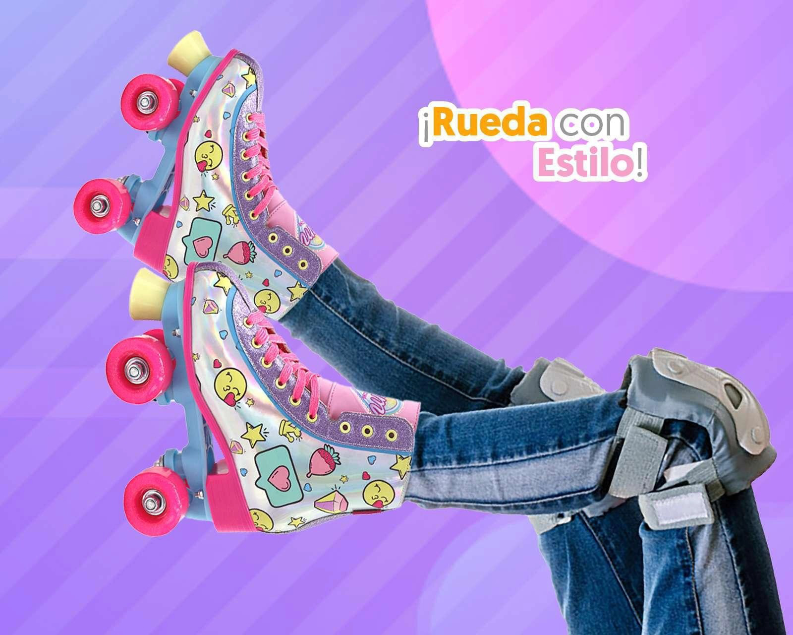 Foto 4 pulgar | Foto 3 | Patines Flying Wheel Rush Girl B-SFWL Rosas Ajustables