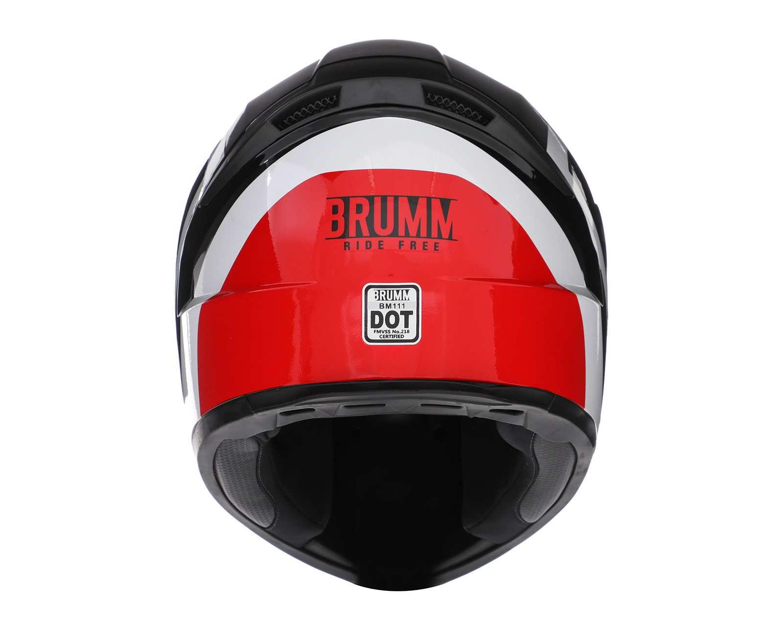 Foto 6 pulgar | Foto 5 | Casco para Motociclista Brumm Extragrande Negro