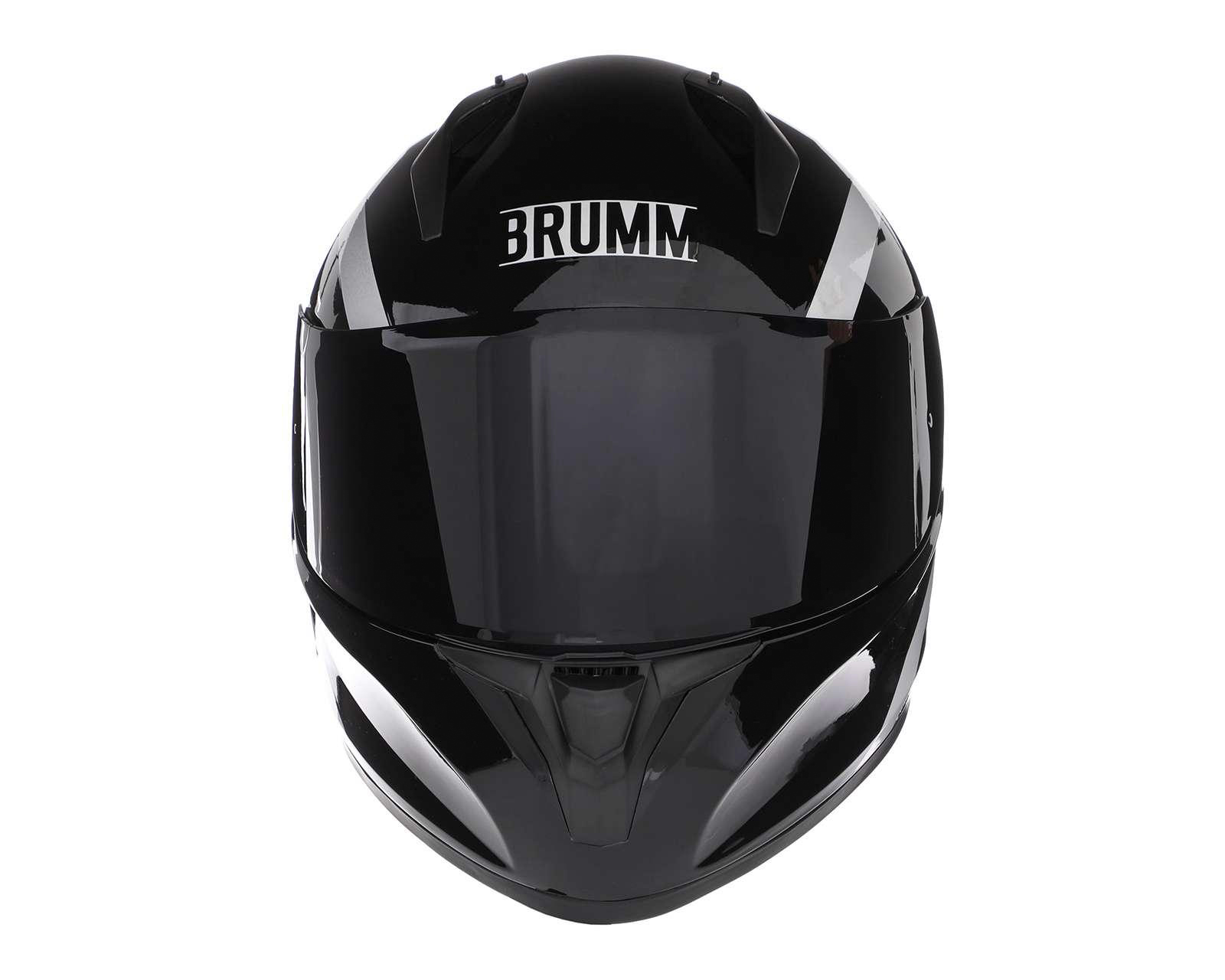 Foto 8 pulgar | Foto 7 | Casco para Motociclista Brumm Extragrande Negro