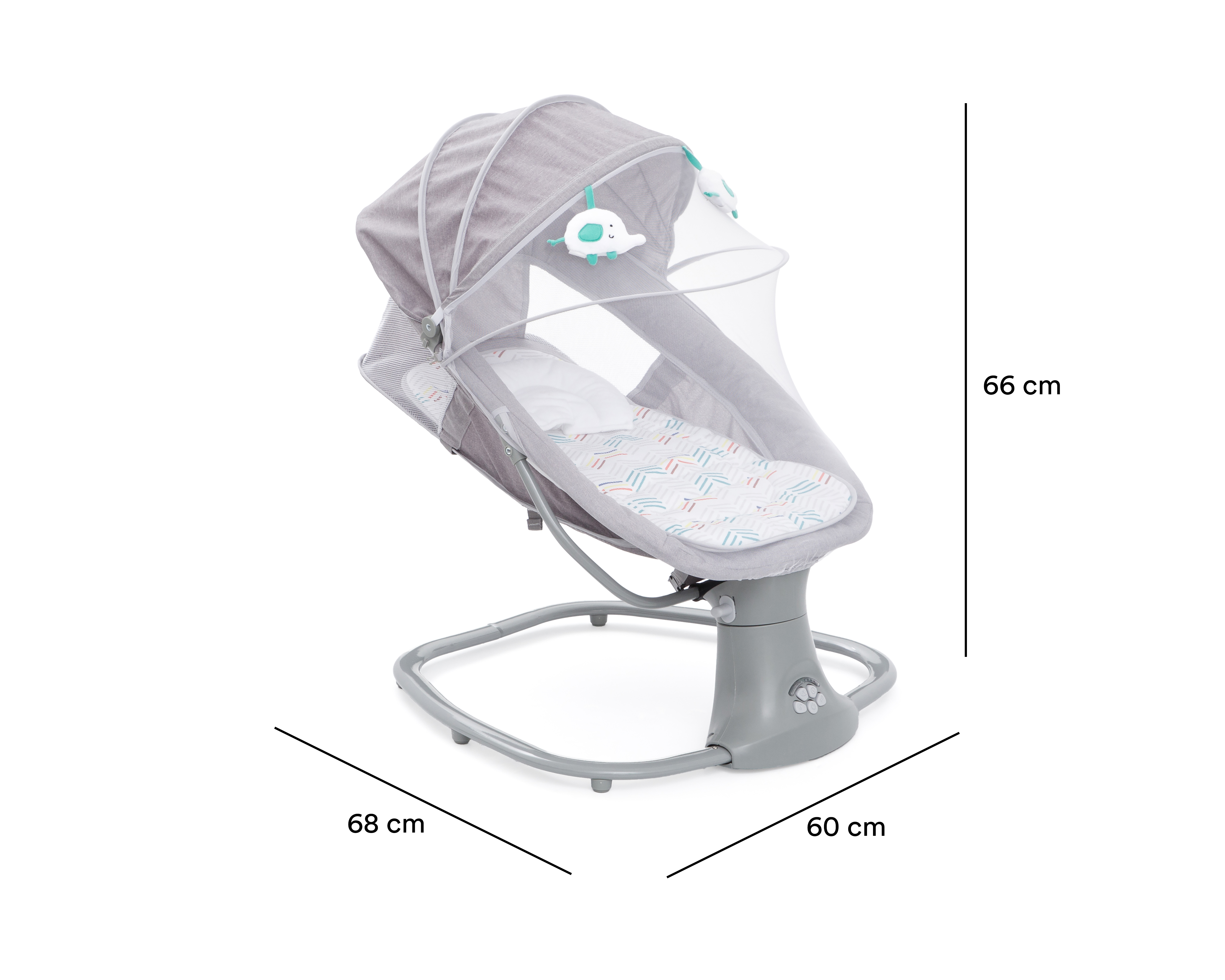 Foto 10 pulgar | Foto 9 | Bouncer Prinsel Swing Tecno 3 En 1 Gris