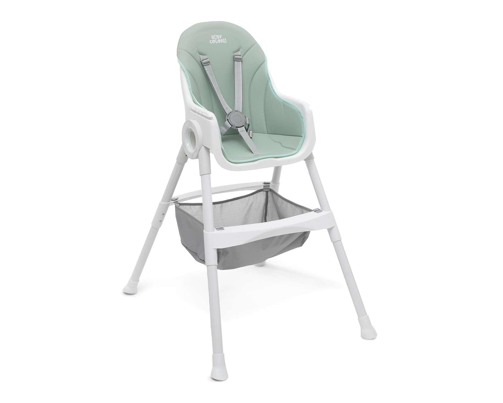 Foto 4 pulgar | Foto 3 | Silla Alta Baby Colors Menta Blanca