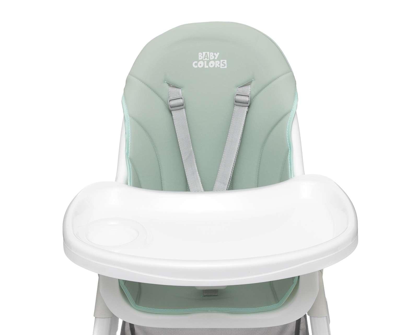 Foto 5 pulgar | Foto 4 | Silla Alta Baby Colors Menta Blanca