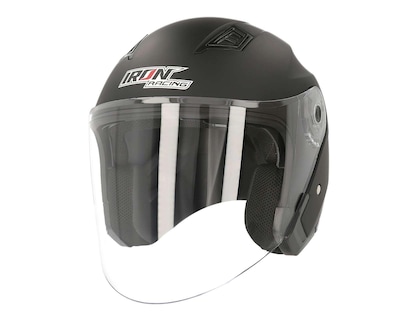 Foto 1 | Foto 1 | Casco para Motociclista Iron Racing Grande Negro