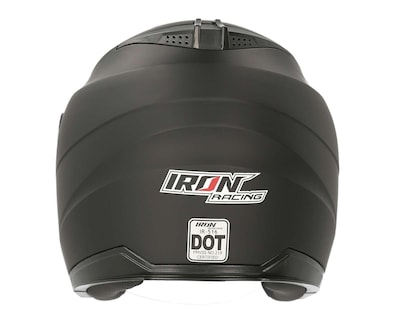 Foto 4 | Foto 4 | Casco para Motociclista Iron Racing Grande Negro