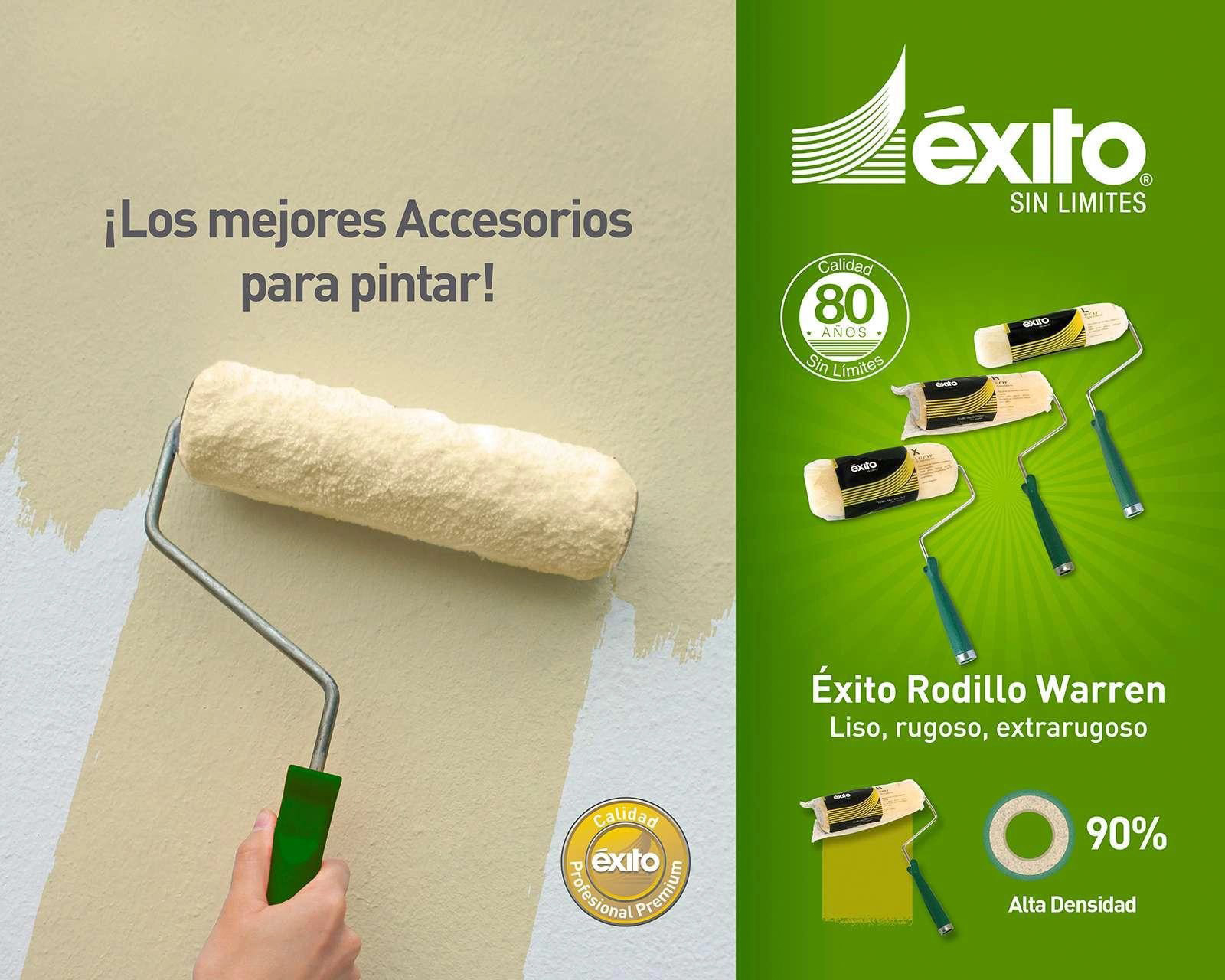 Foto 2 | Foto 2 | Rodillo Éxito Felpa de Poliéster 1/4" x 9"