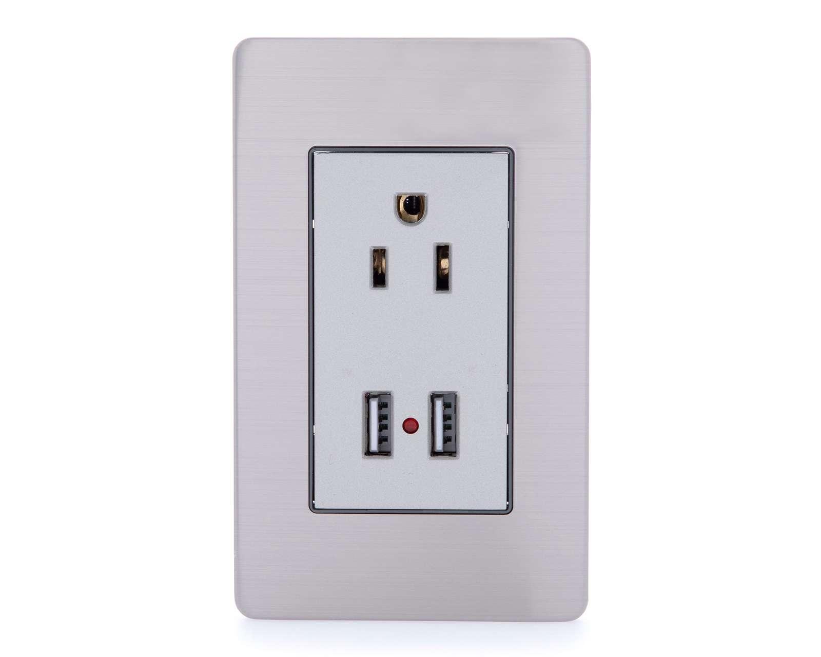 Contacto Eléctrico Argos 3 Tomas de Corriente Gris