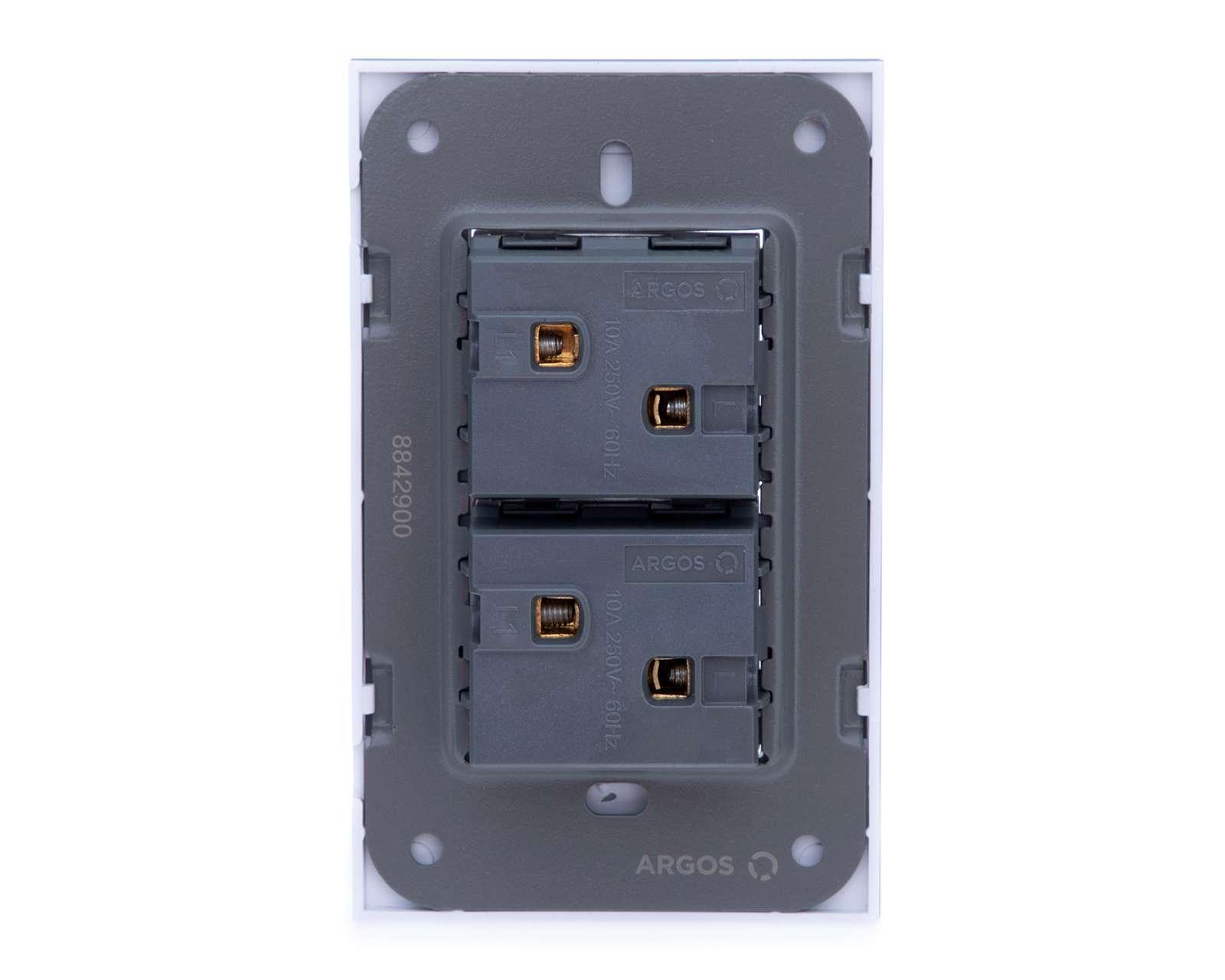 Foto 5 pulgar | Foto 4 | Apagador Eléctrico Argos 2 Interruptores Blanco