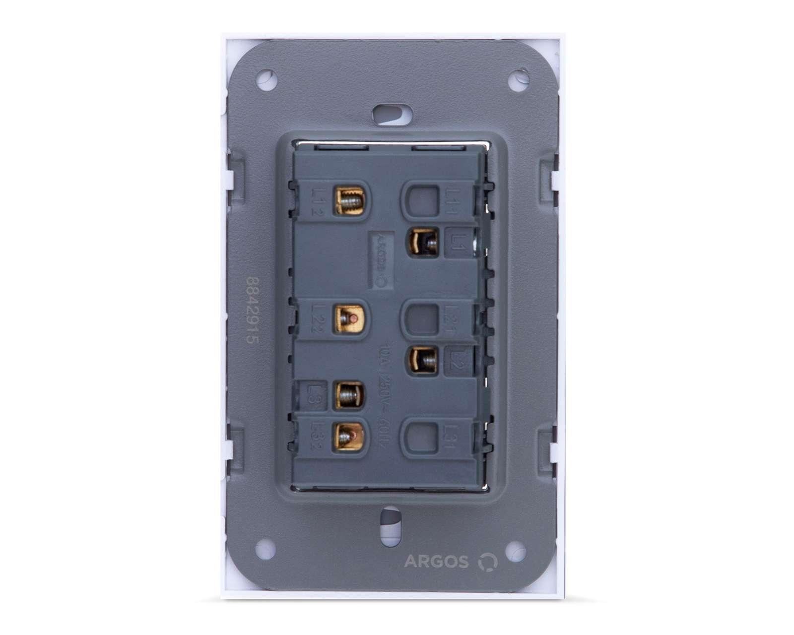 Foto 5 pulgar | Foto 4 | Apagador Eléctrico Argos 3 Interruptores Blanco