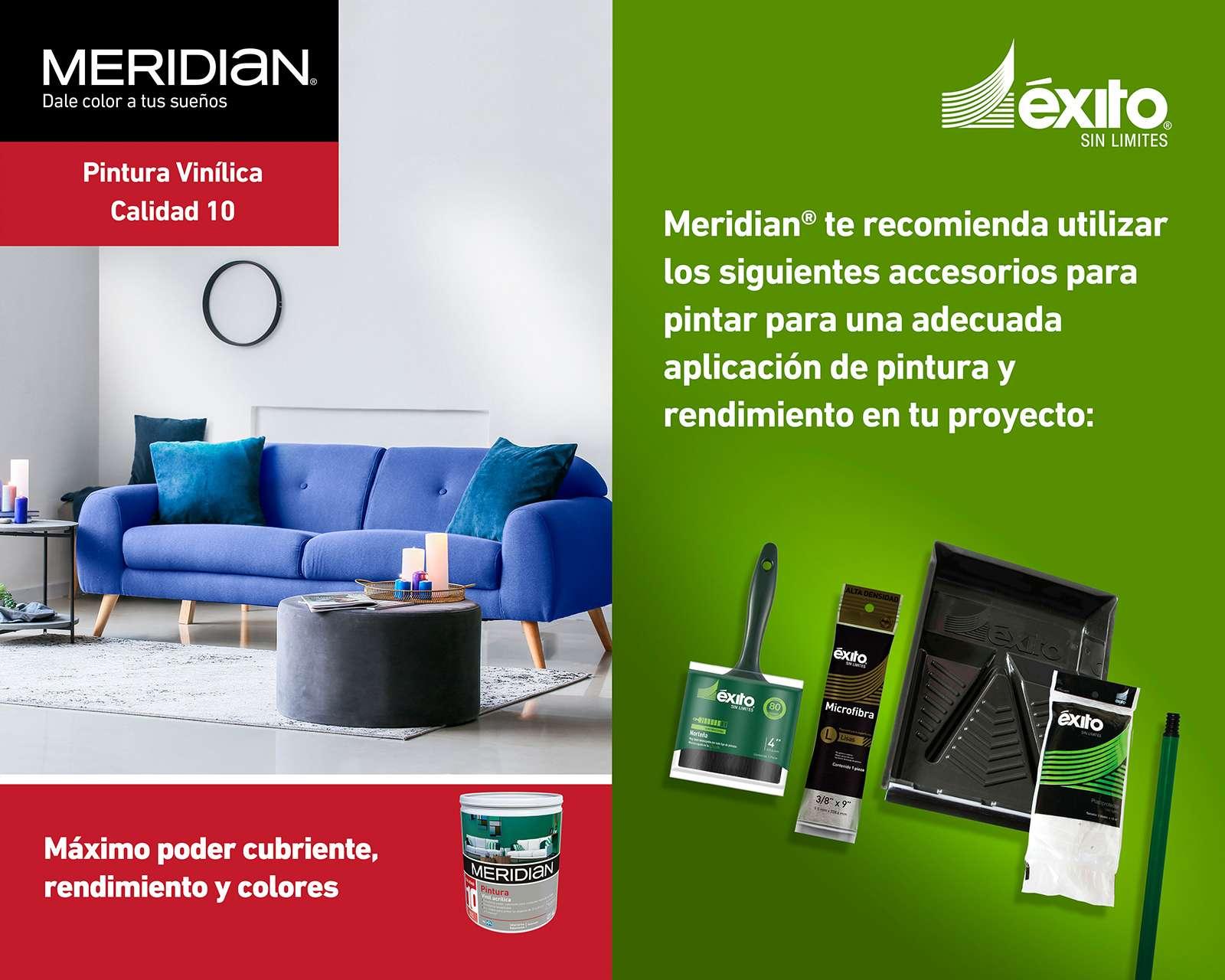 Foto 6 | Foto 6 | Pintura Vinil Acrílica Meridian Blanca 4 Litros