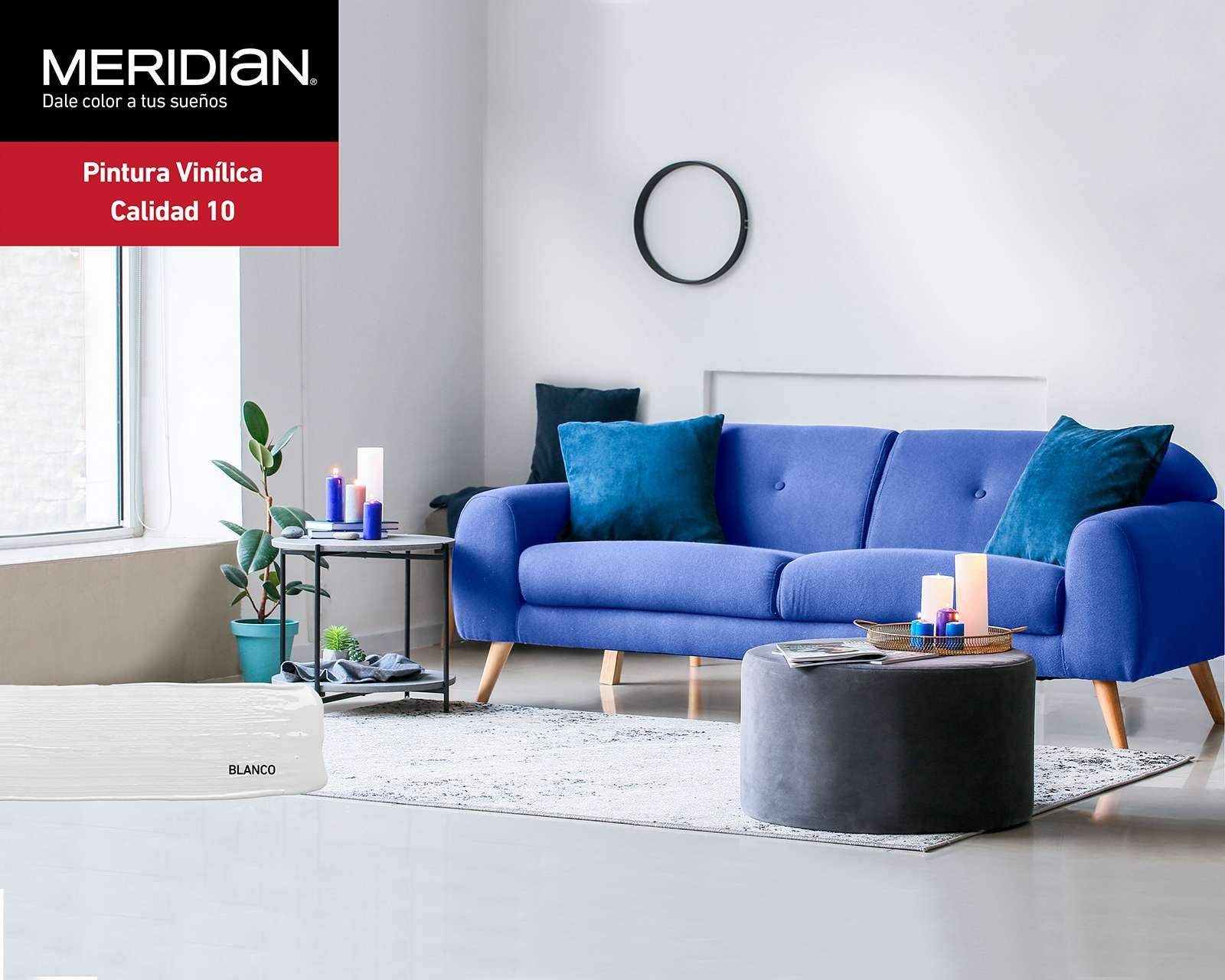 Foto 7 | Foto 7 | Pintura Vinil Acrílica Meridian Blanca 4 Litros