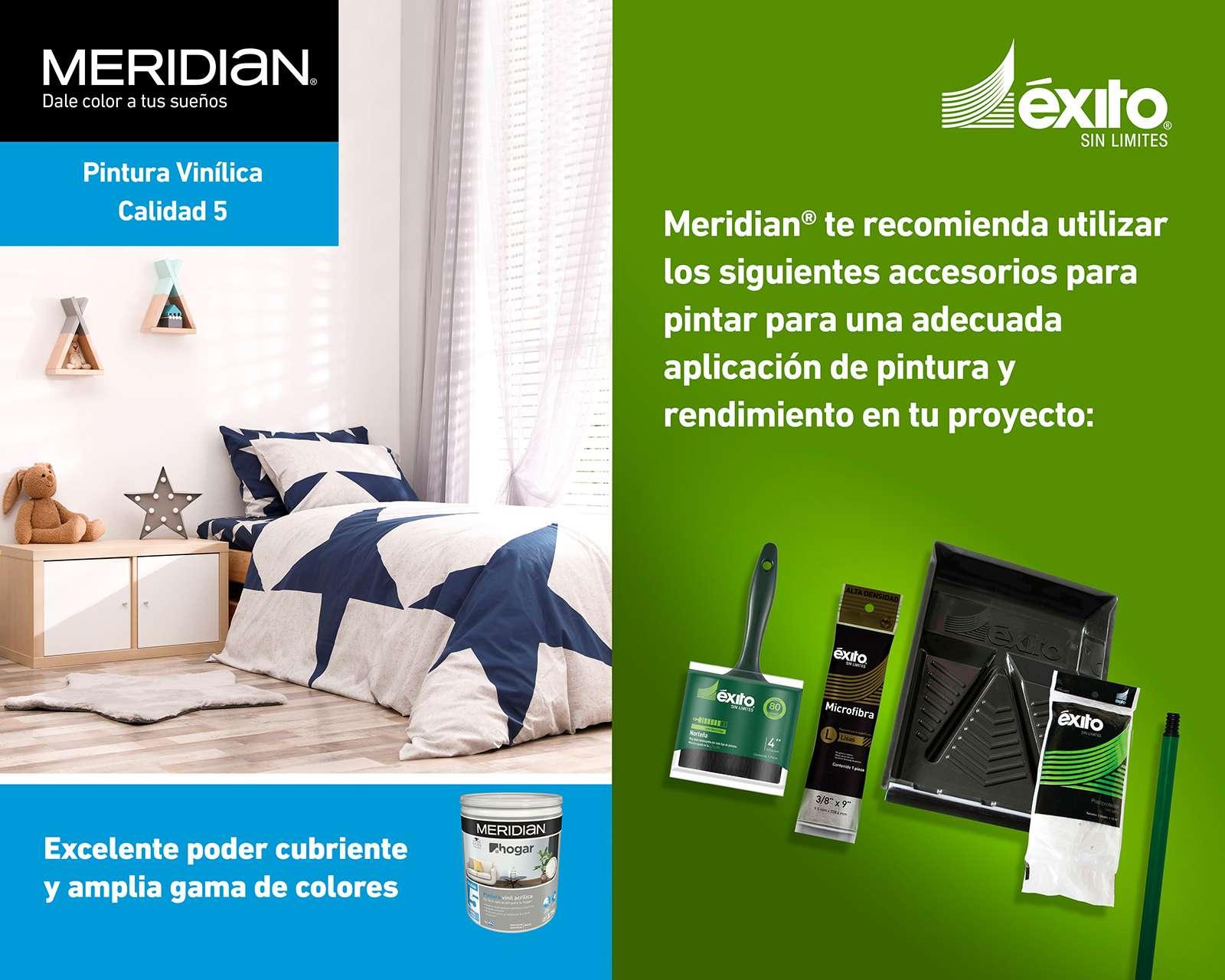 Foto 7 pulgar | Foto 6 | Pintura Vinil Acrílica Meridian Blanco 3.7 Litros