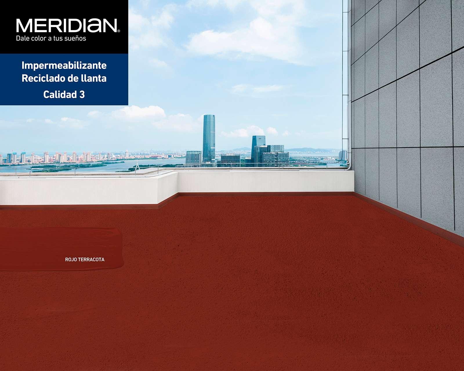 Foto 7 | Foto 7 | Impermeabilizante Meridian Rojo 19 Litros