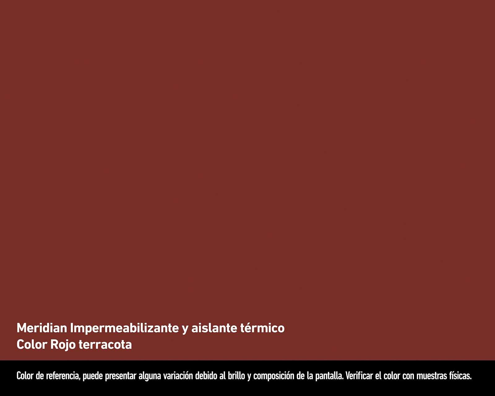 Foto 2 | Foto 2 | Impermeabilizante y Aislante Térmico Meridian Terracota 4 Litros