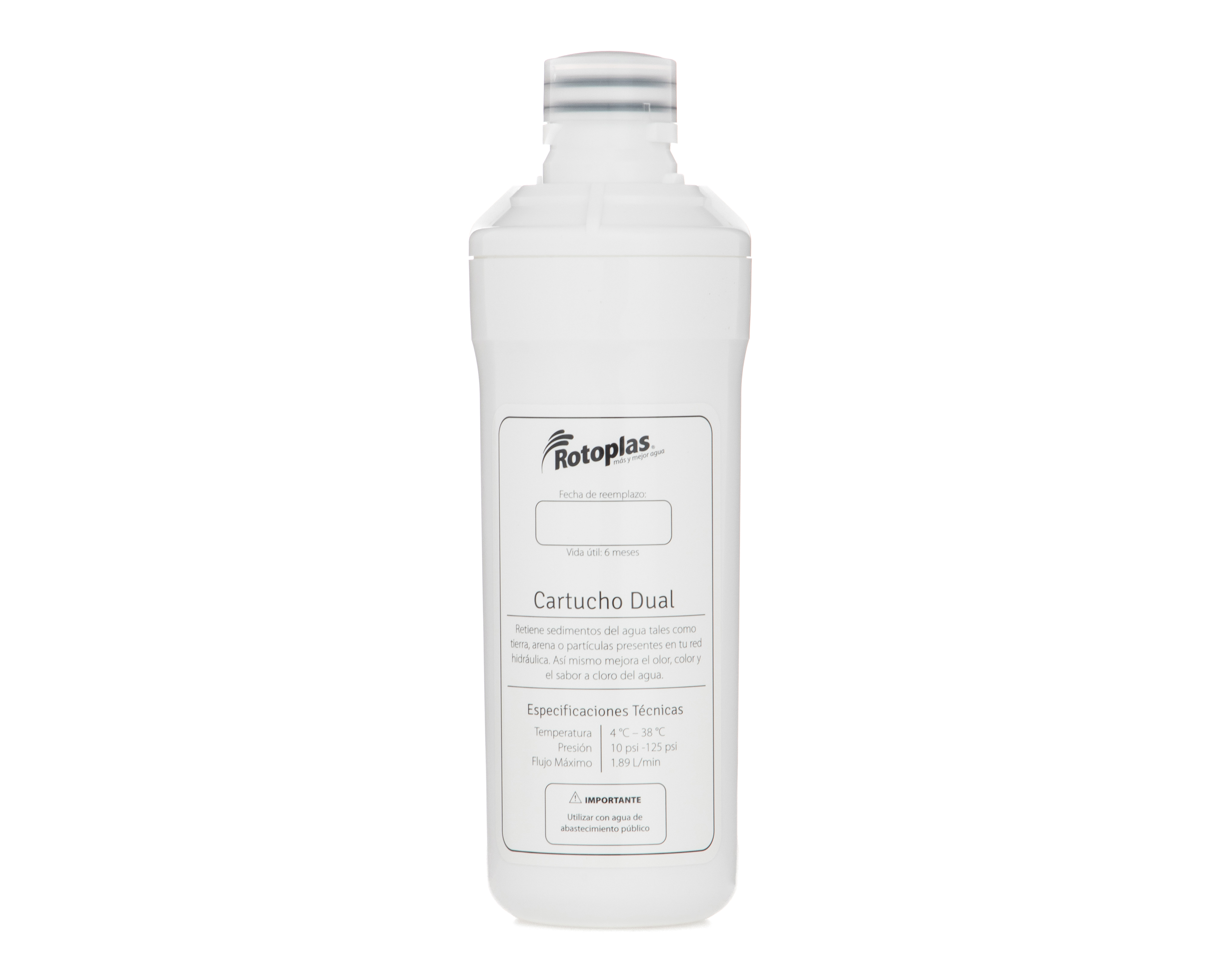 Cartucho Dual Rotoplas 1.89 l/min
