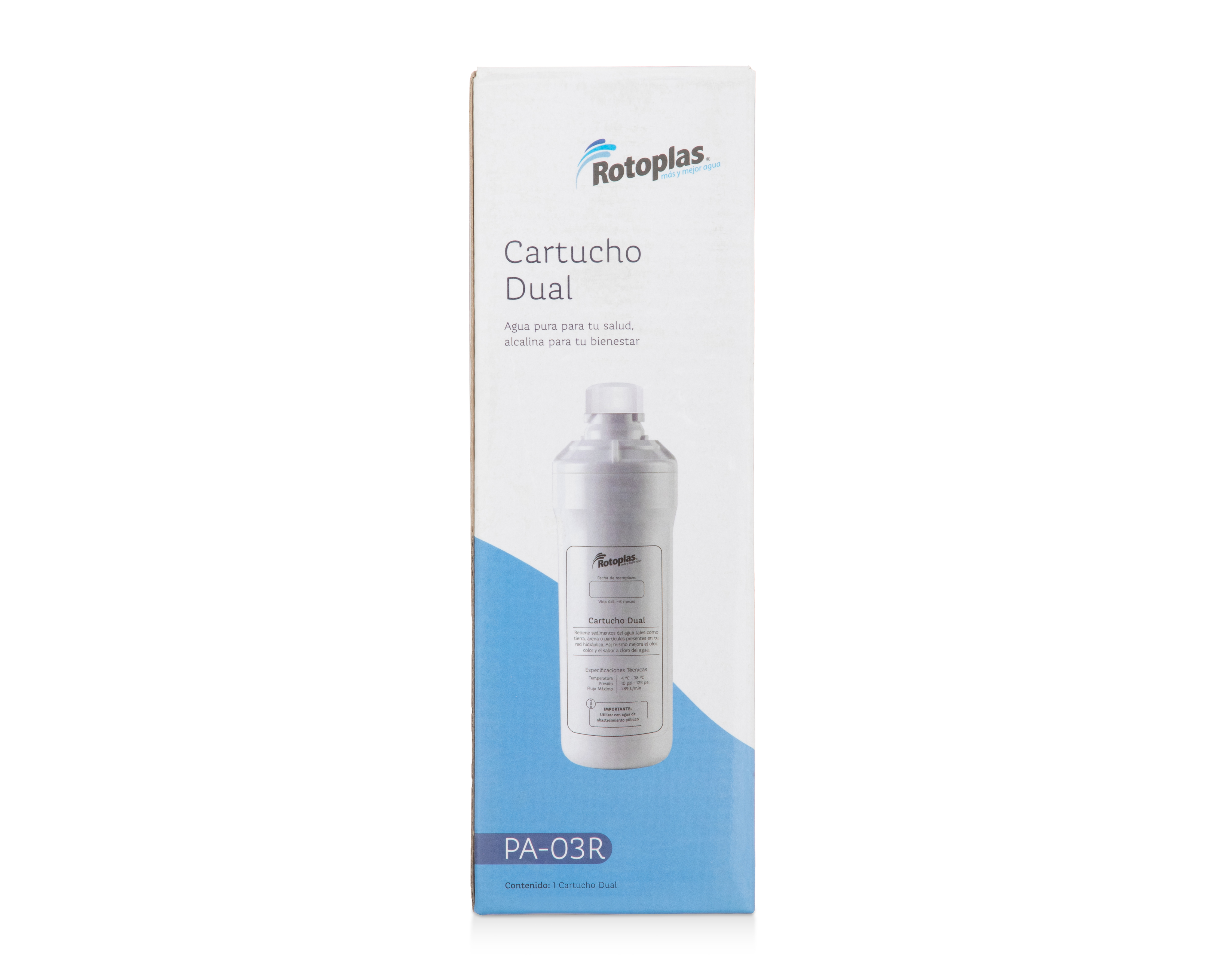 Foto 4 | Foto 4 | Cartucho Dual Rotoplas 1.89 l/min
