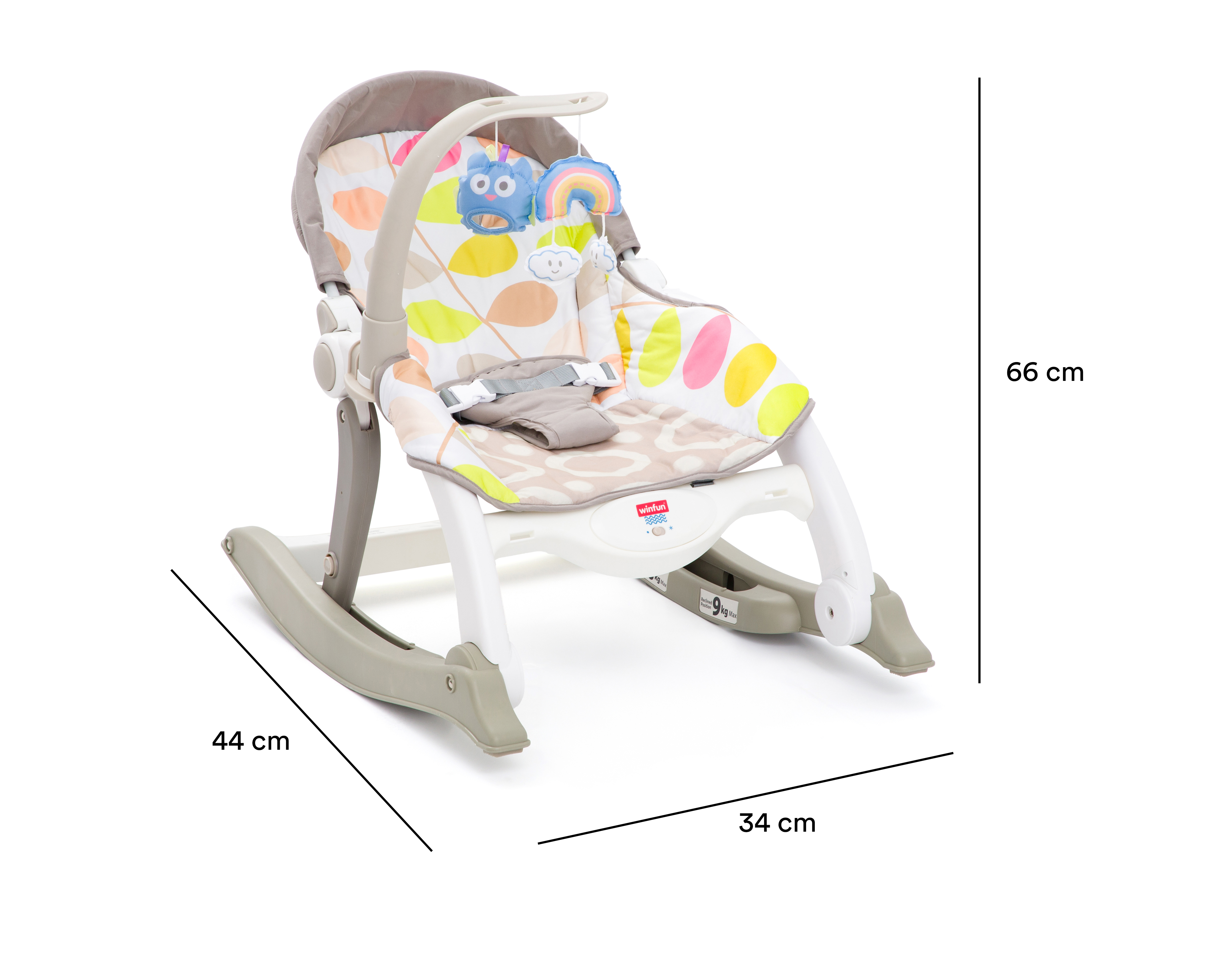 Foto 6 | Foto 6 | Bouncer Mecedora 2 en 1 Winfun