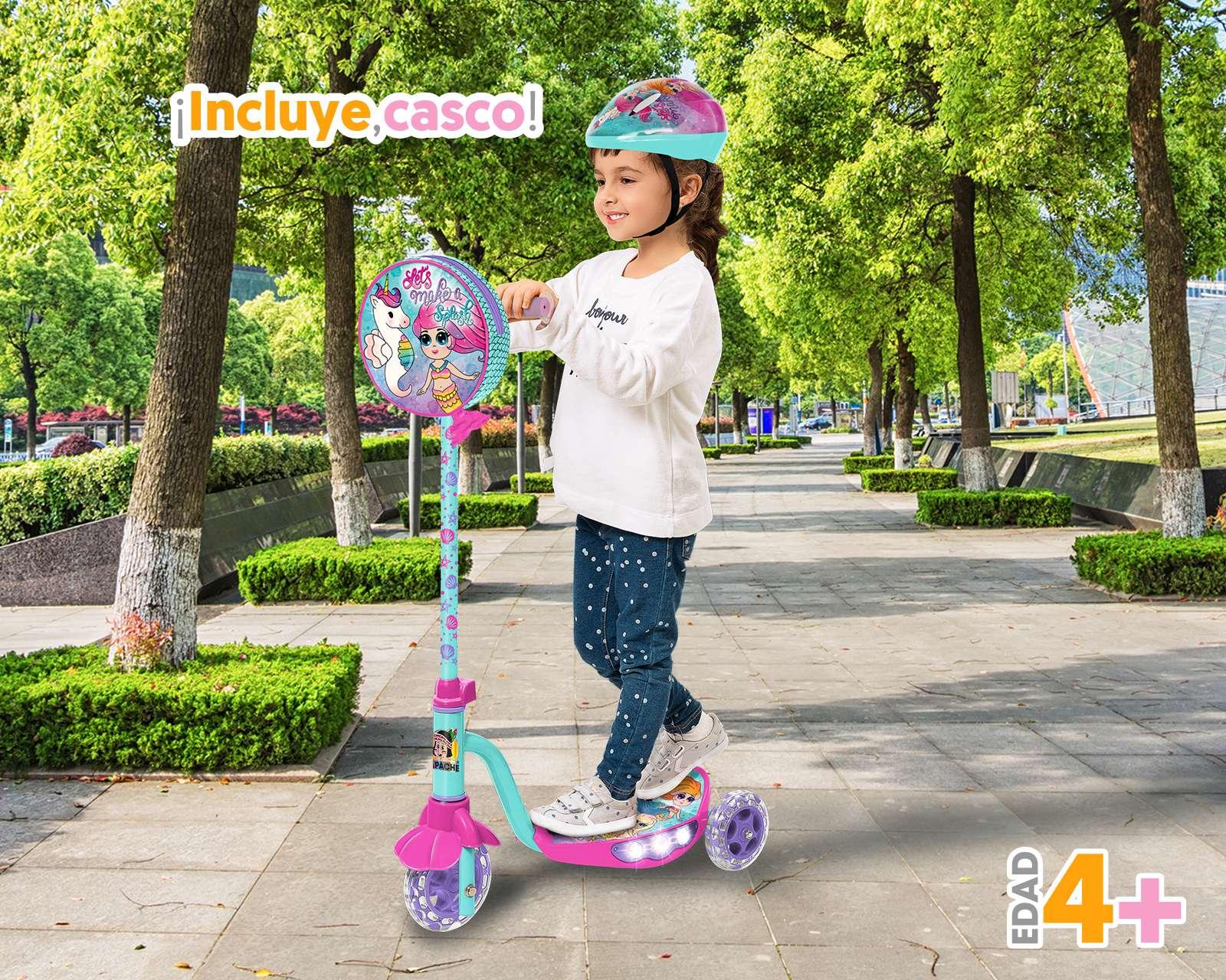 Foto 2 | Foto 2 | Scooter Flying Wheel Lovely Mermaid con Casco