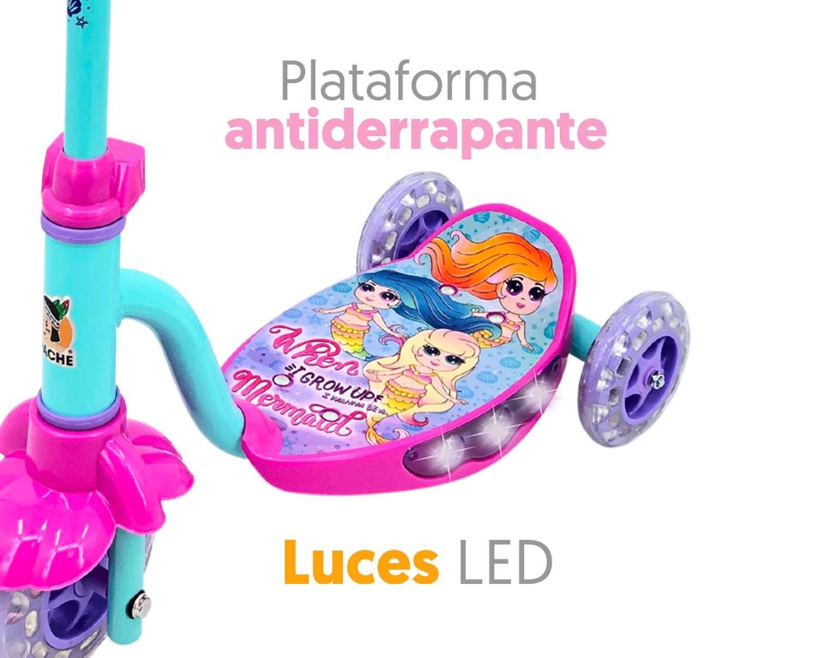 Foto 5 | Foto 5 | Scooter Flying Wheel Lovely Mermaid con Casco