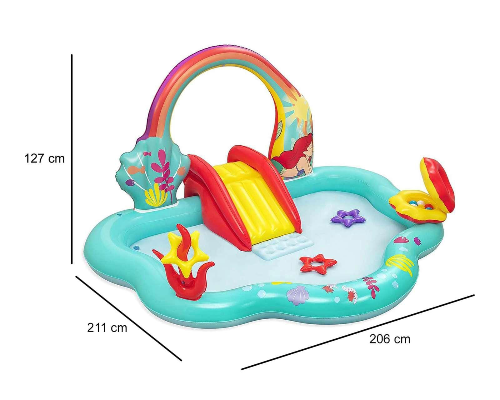 Foto 10 pulgar | Foto 9 | Alberca Infantil Bestway La Sirenita 165 L 206 x 211 x 127 cm
