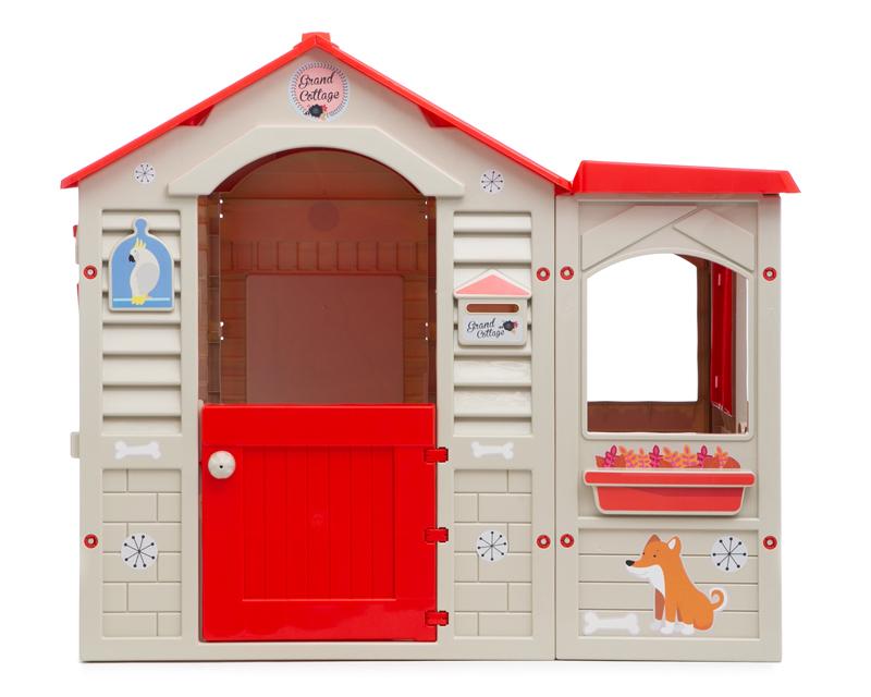Casita de Juego Chicos Beige/Roja Casita de Juego Chicos Beige/Roja