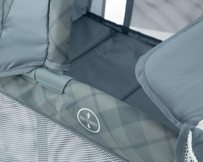 Foto 6 | Foto 6 | Cuna Viajera D'bebé Sleepy Tartan Azul