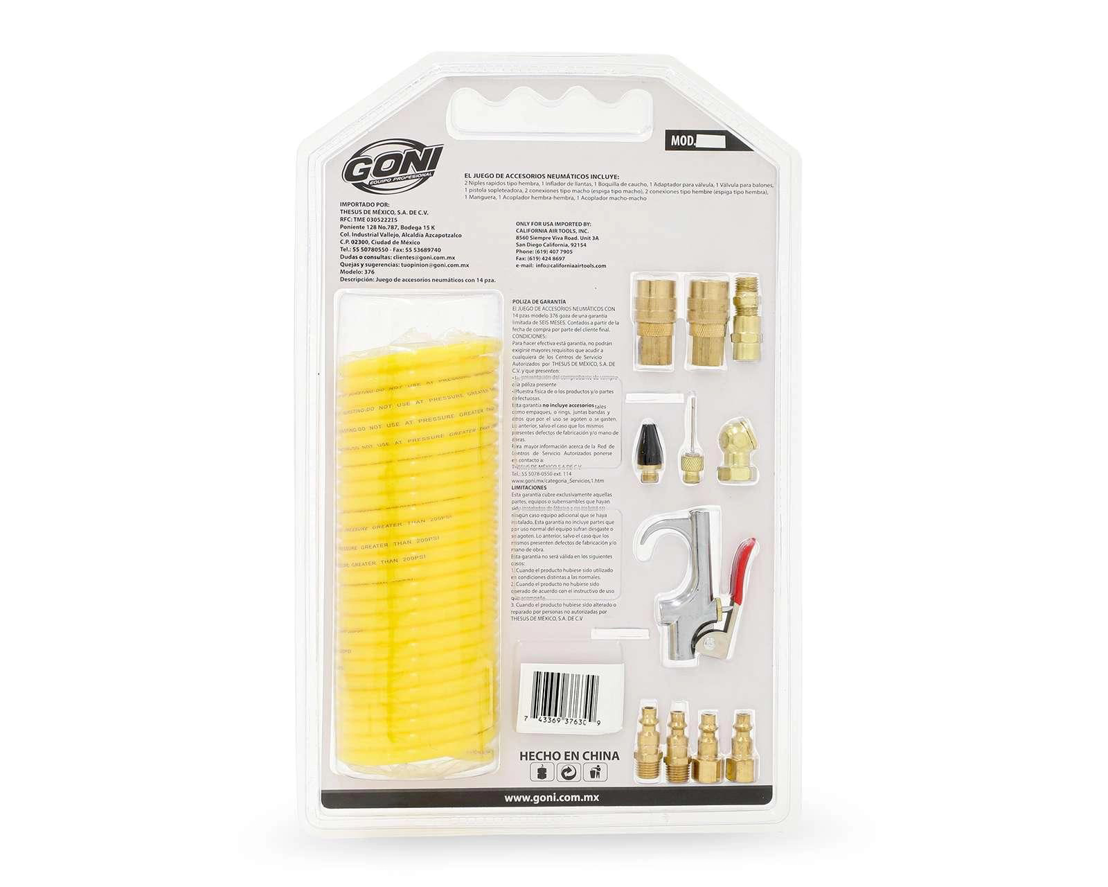 Foto 2 | Foto 2 | Juego de Accesorios Neumáticos Goni 376C