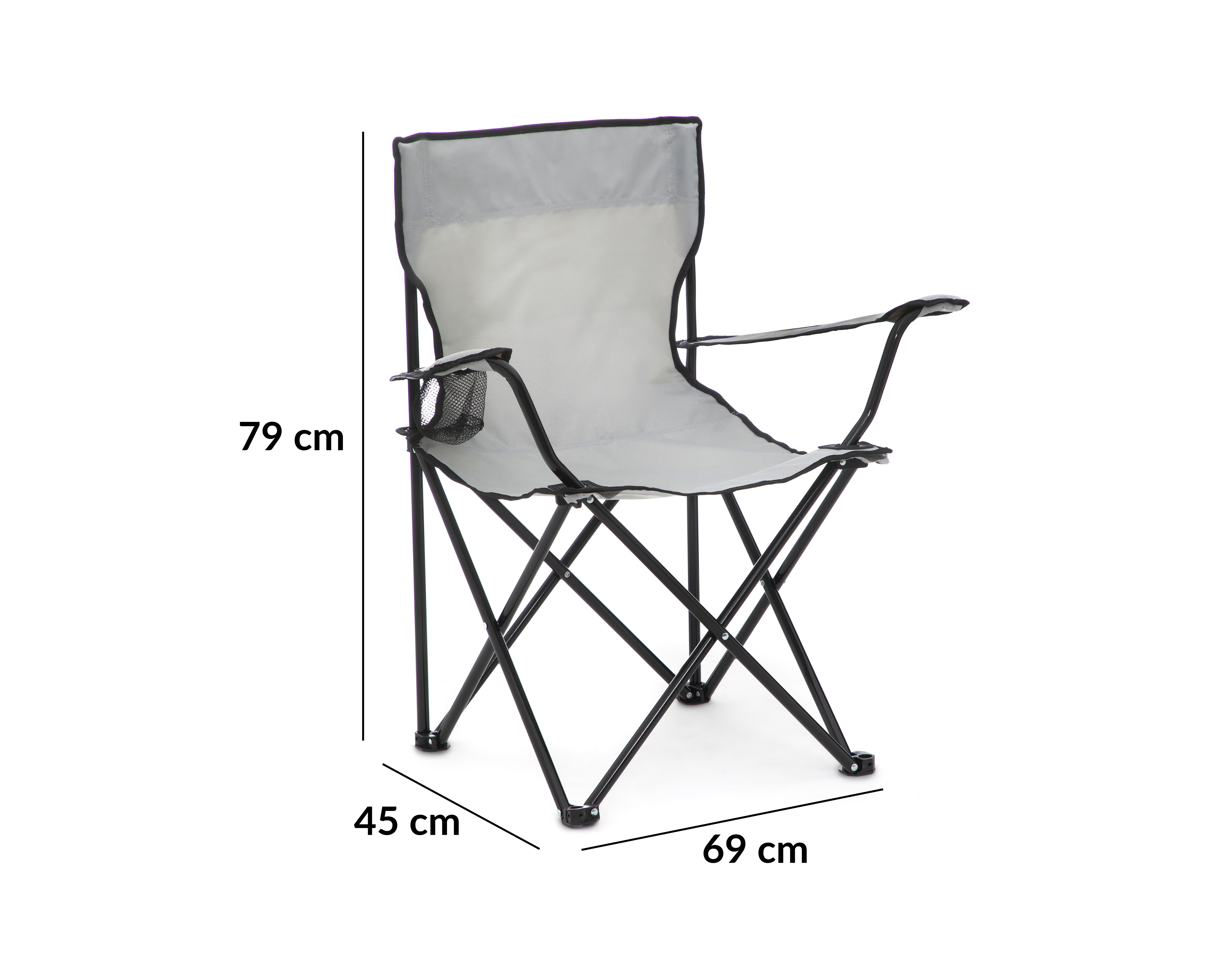 Foto 6 pulgar | Foto 5 | Silla Plegable Congo HM00059 Gris