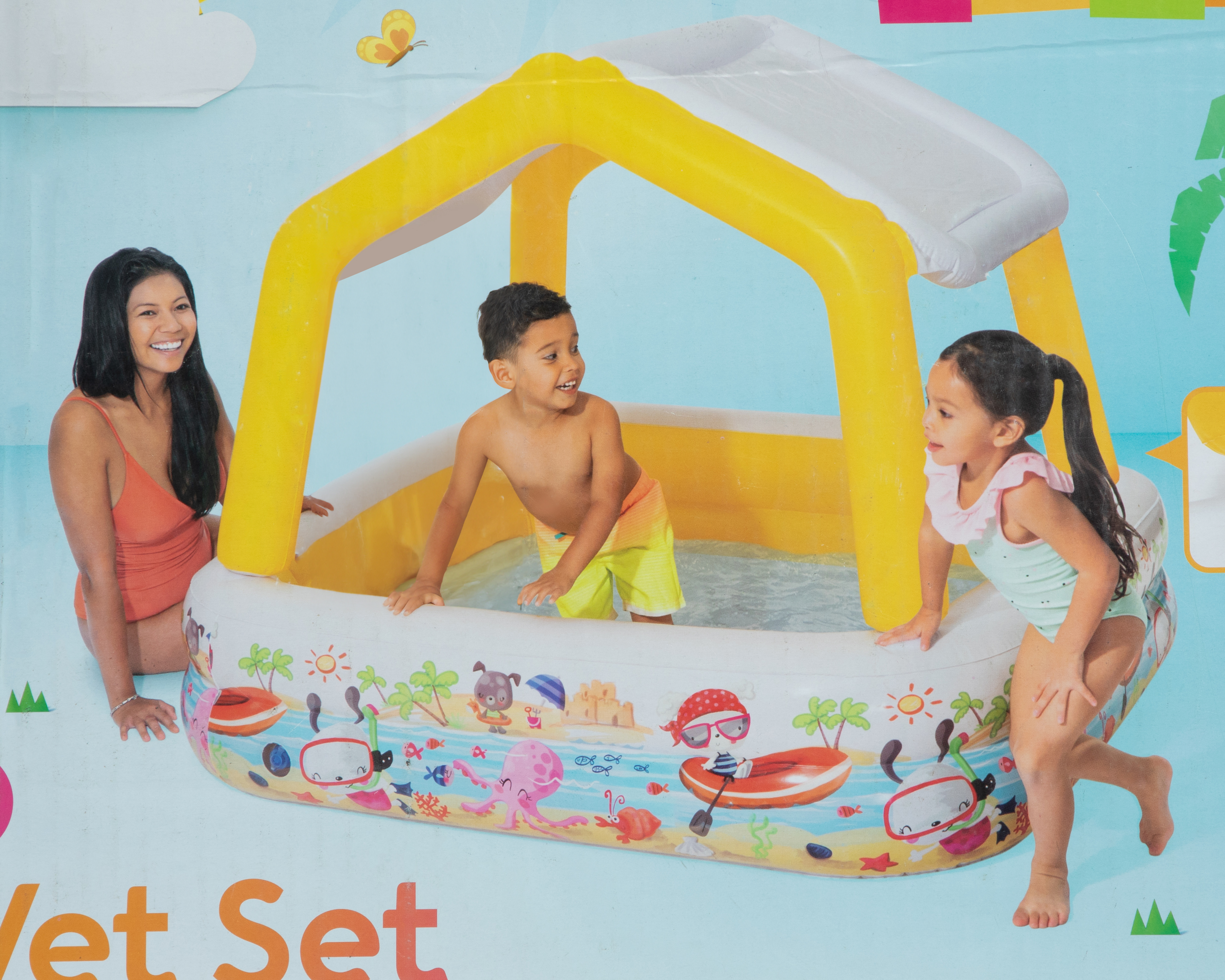 Foto 4 pulgar | Foto 3 | Alberca Infantil Cuadrada Intex 295 L 157 x 157 x 122 cm