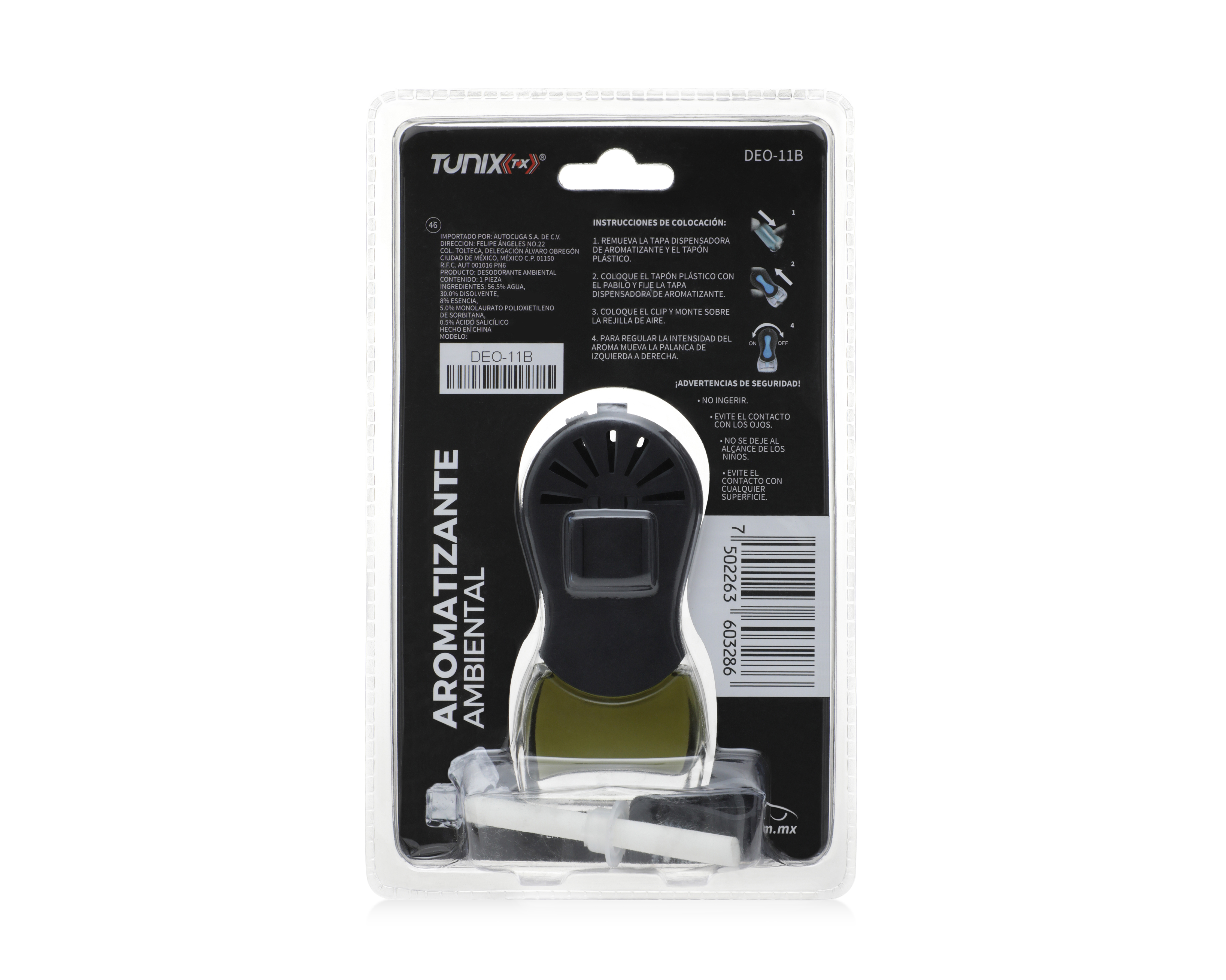 Foto 3 pulgar | Foto 2 | Aromatizante para Automóvil Tunix 10 ml