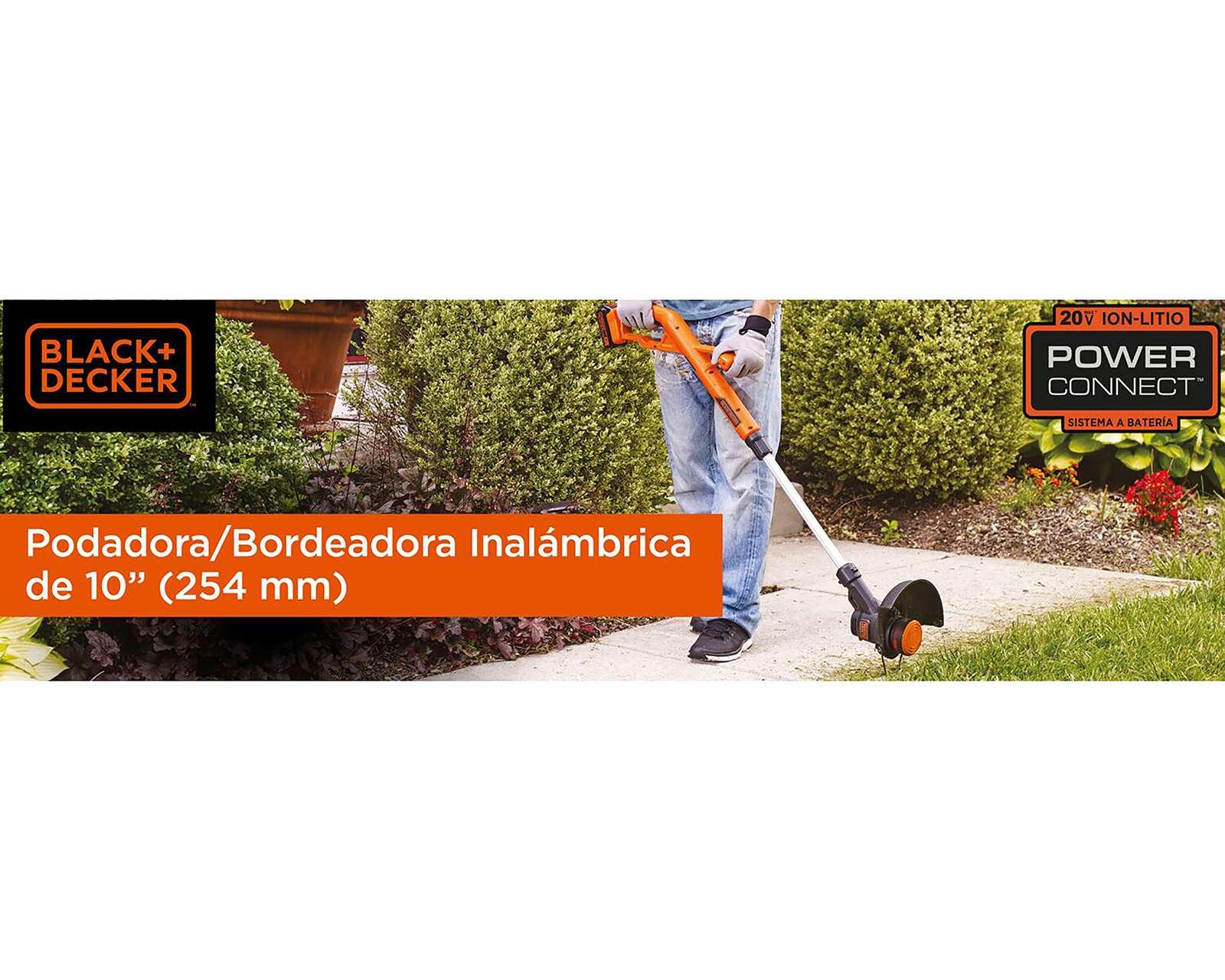 Foto 7 pulgar | Foto 6 | Desbrozadora Inalámbrica 10" Black+Decker LST201-B3