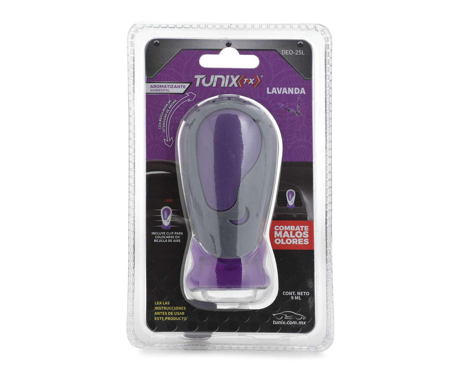 Foto 2 pulgar | Foto 1 | Aromatizante para Auto Tunix Lavanda Antiolores