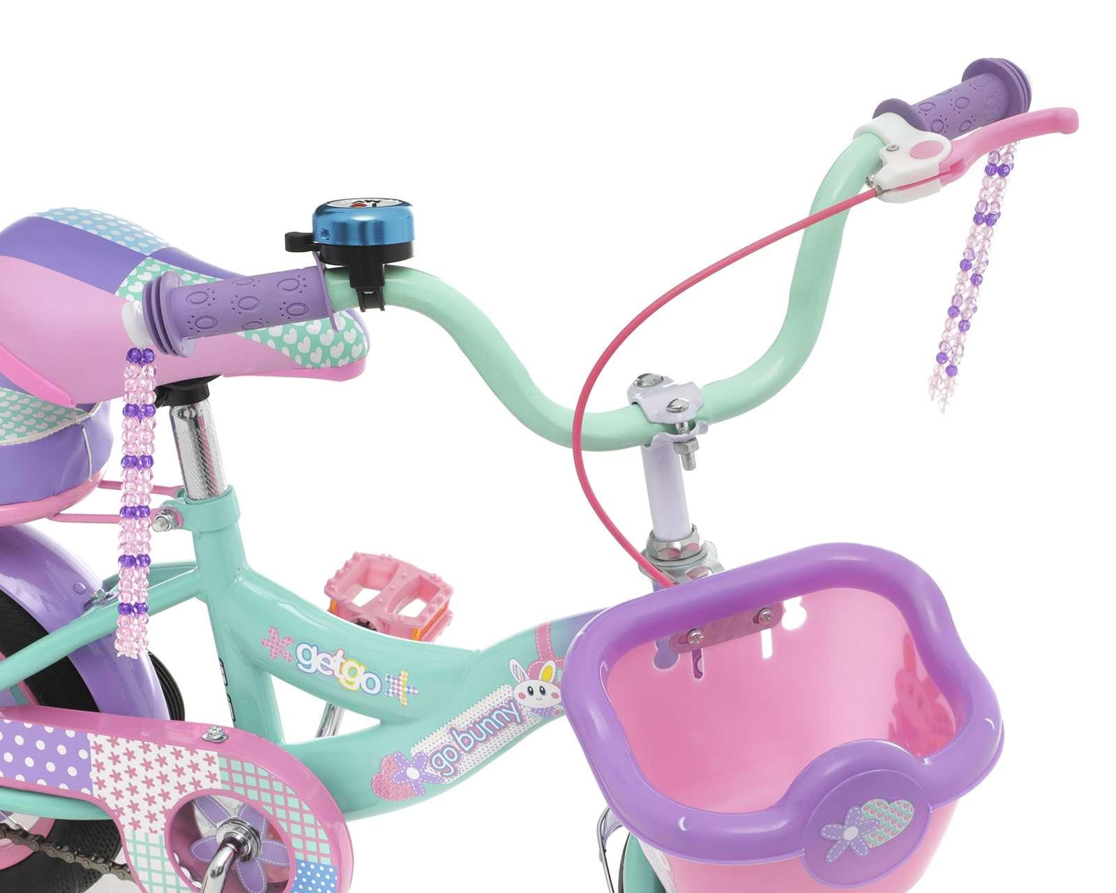 Foto 3 | Foto 3 | Bicicleta Infantil Getgo Go Bunny 12" Lila/Rosa