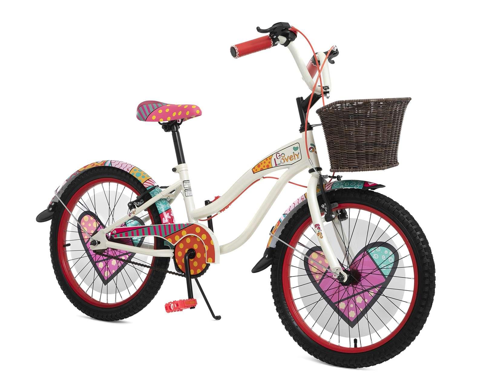 Foto 2 pulgar | Foto 1 | Bicicleta Urbana GETGO Go Lovely 20" Blanca