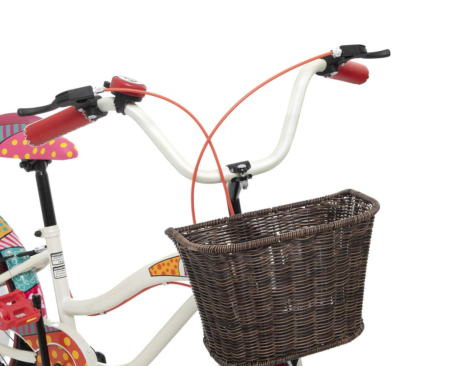Foto 4 pulgar | Foto 3 | Bicicleta Urbana GETGO Go Lovely 20" Blanca