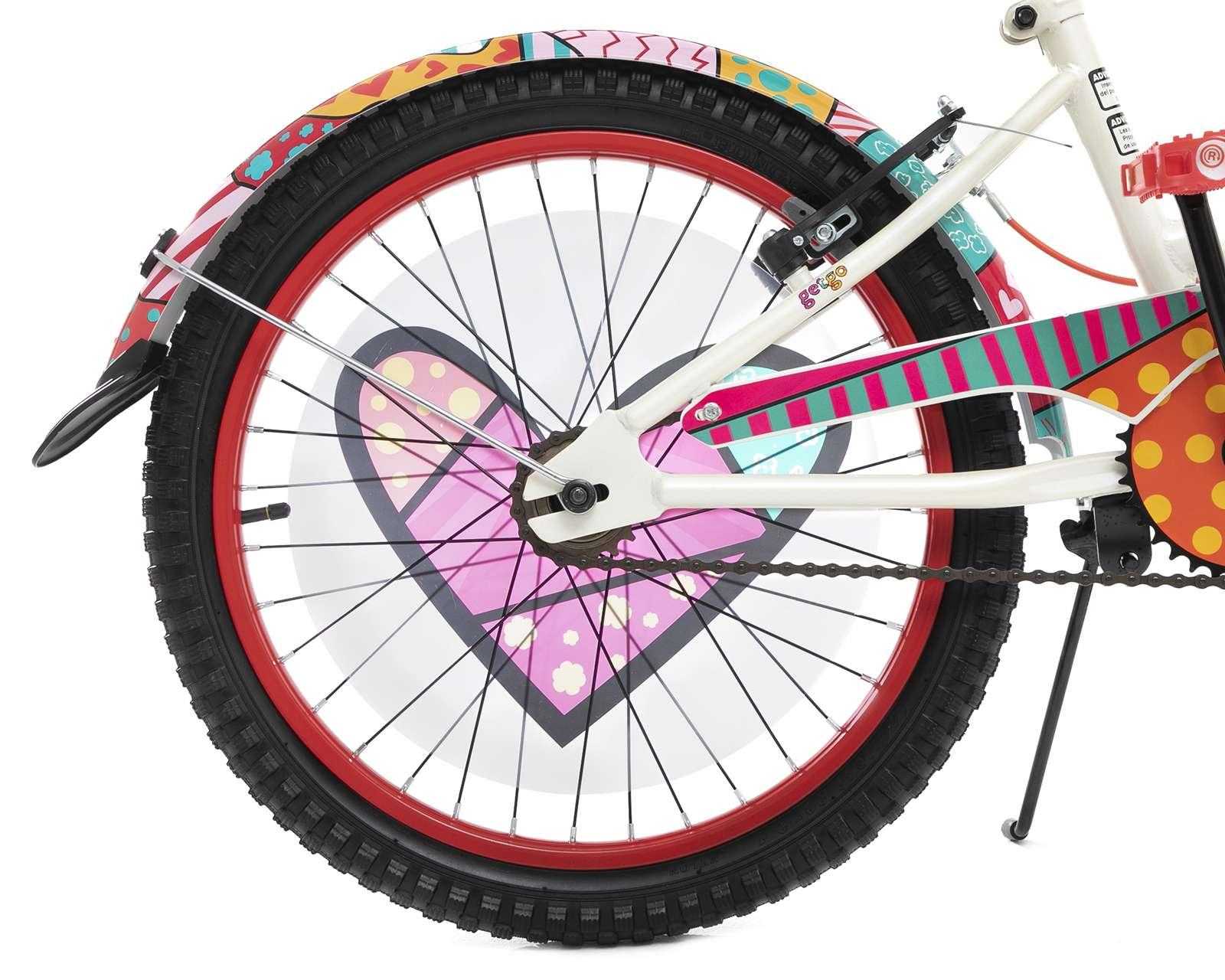 Foto 6 pulgar | Foto 5 | Bicicleta Urbana GETGO Go Lovely 20" Blanca