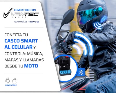 Foto 5 | Foto 5 | Casco para Motociclista Exoskeleton Grande con Bluetooth Negro